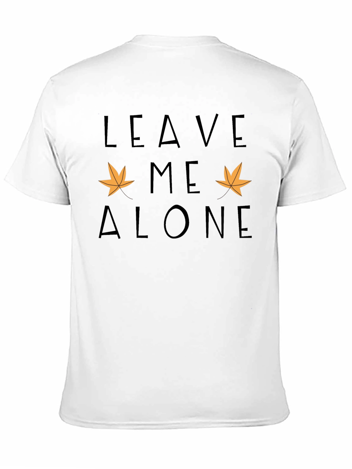 Black Leave Me Alone Fall Graphic Tee view 11
