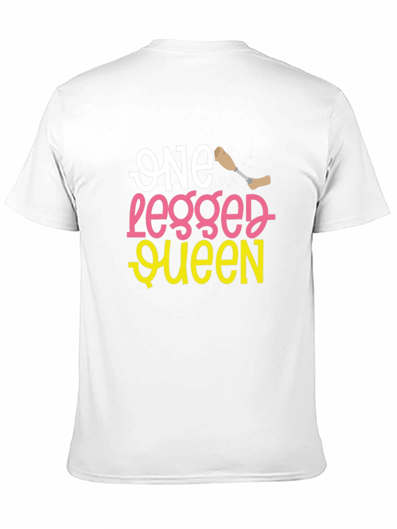 Black One Legged Queen Funny T-Shirt view 11