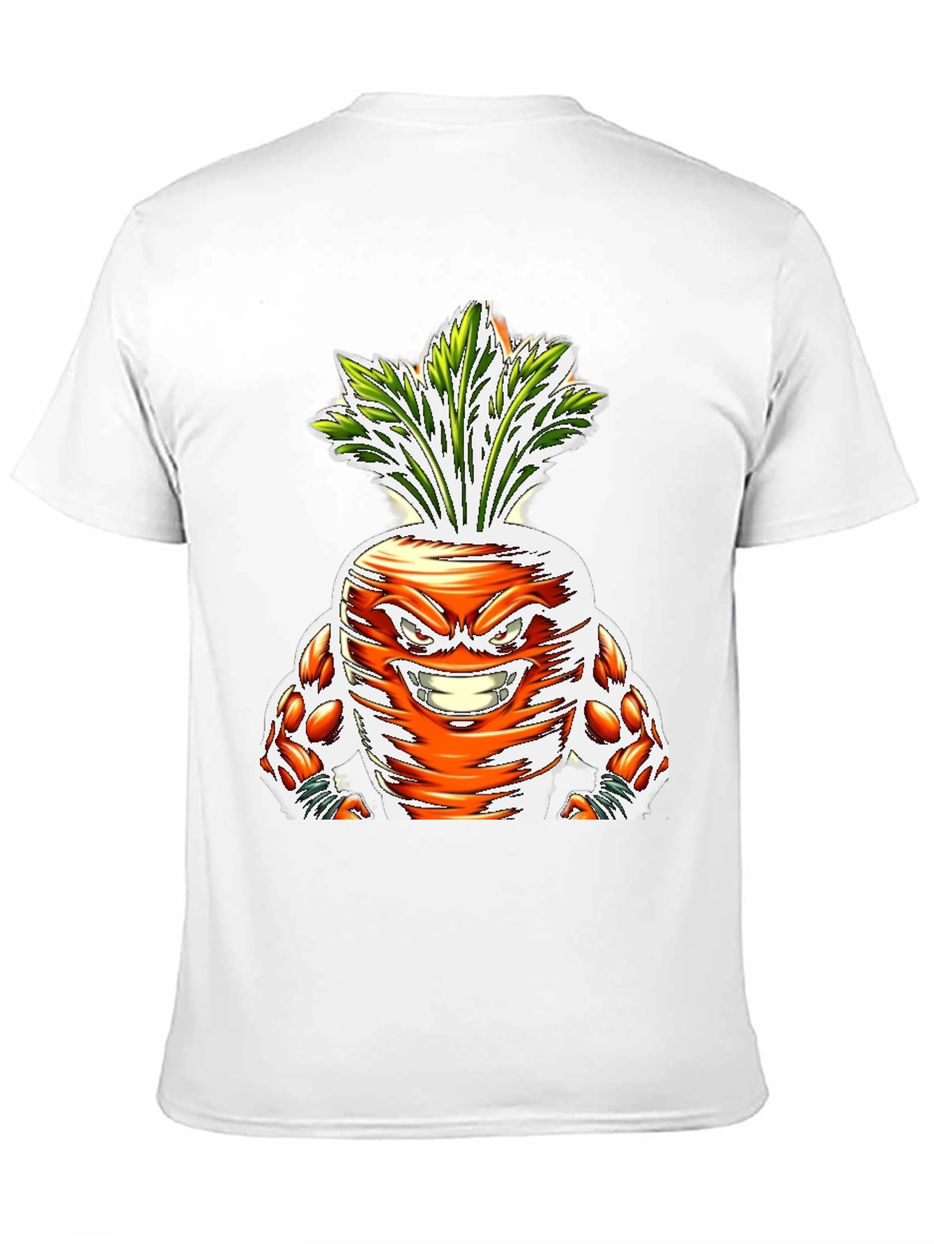 Black Funny Carrot Muscle Graphic T-Shirt view 11
