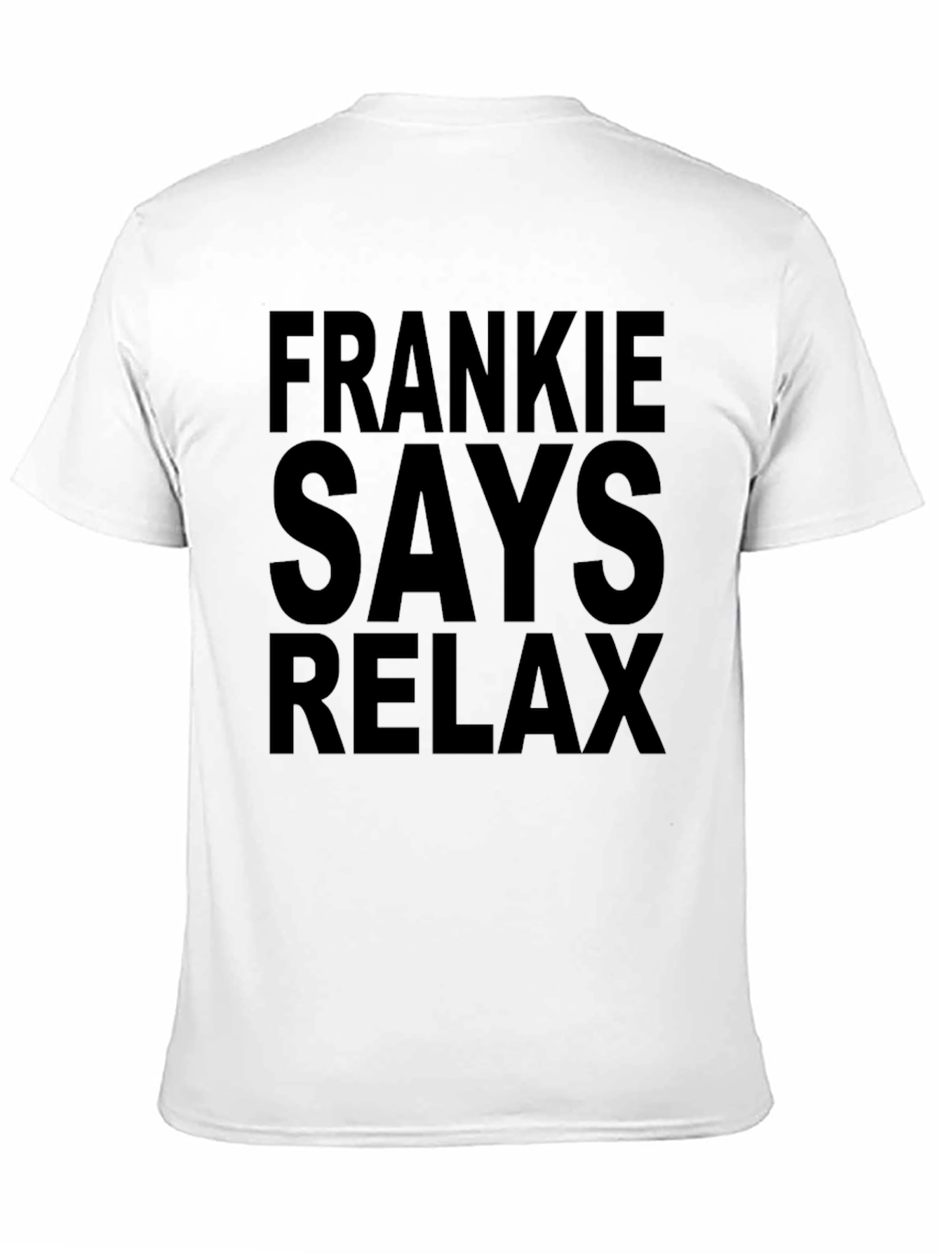 Black Frankie Says Relax Graphic Tee - Black Cotton T-Shirt view 11