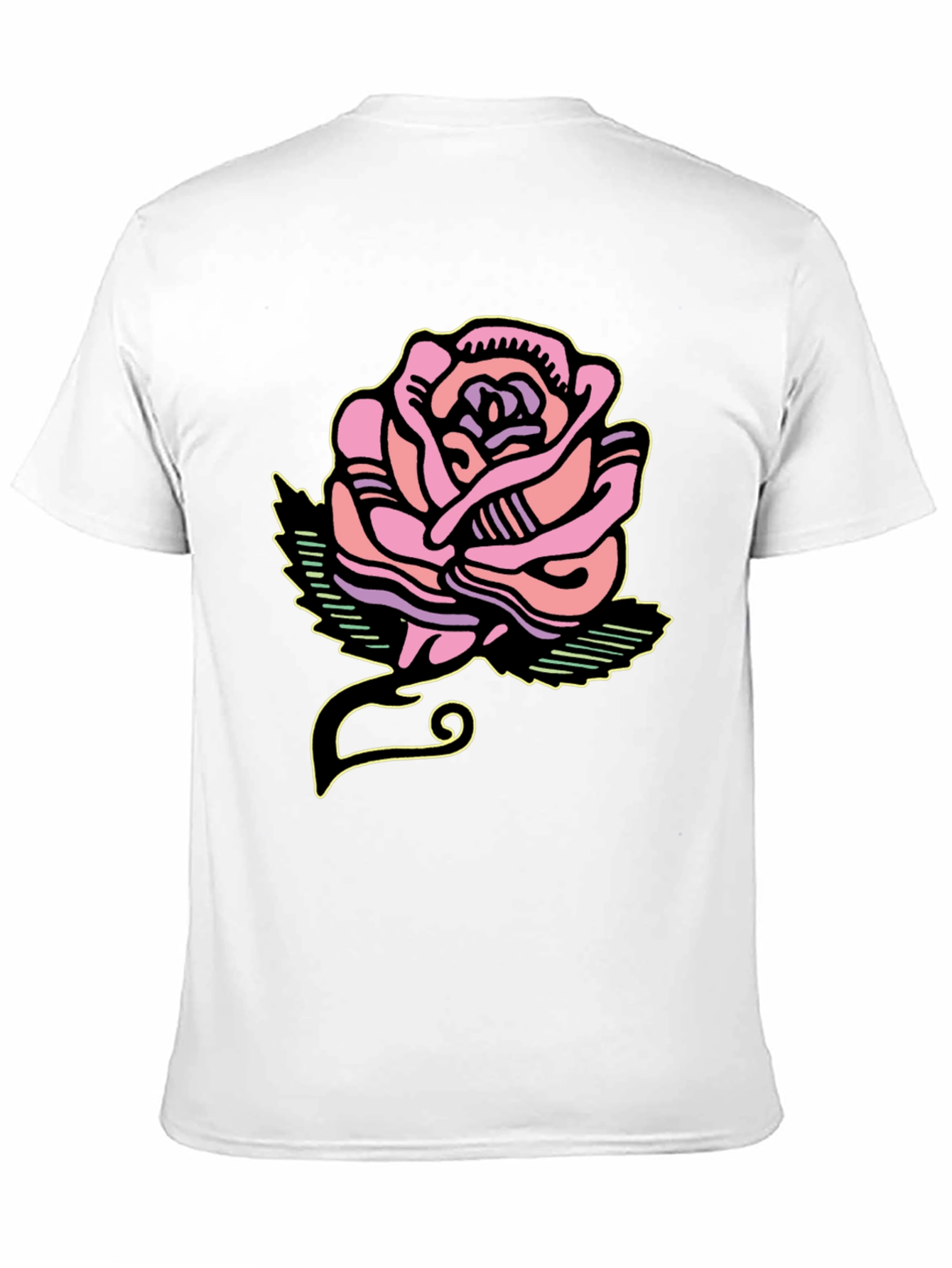 Rose Graphic Tee - Bold Artistic Design - 11
