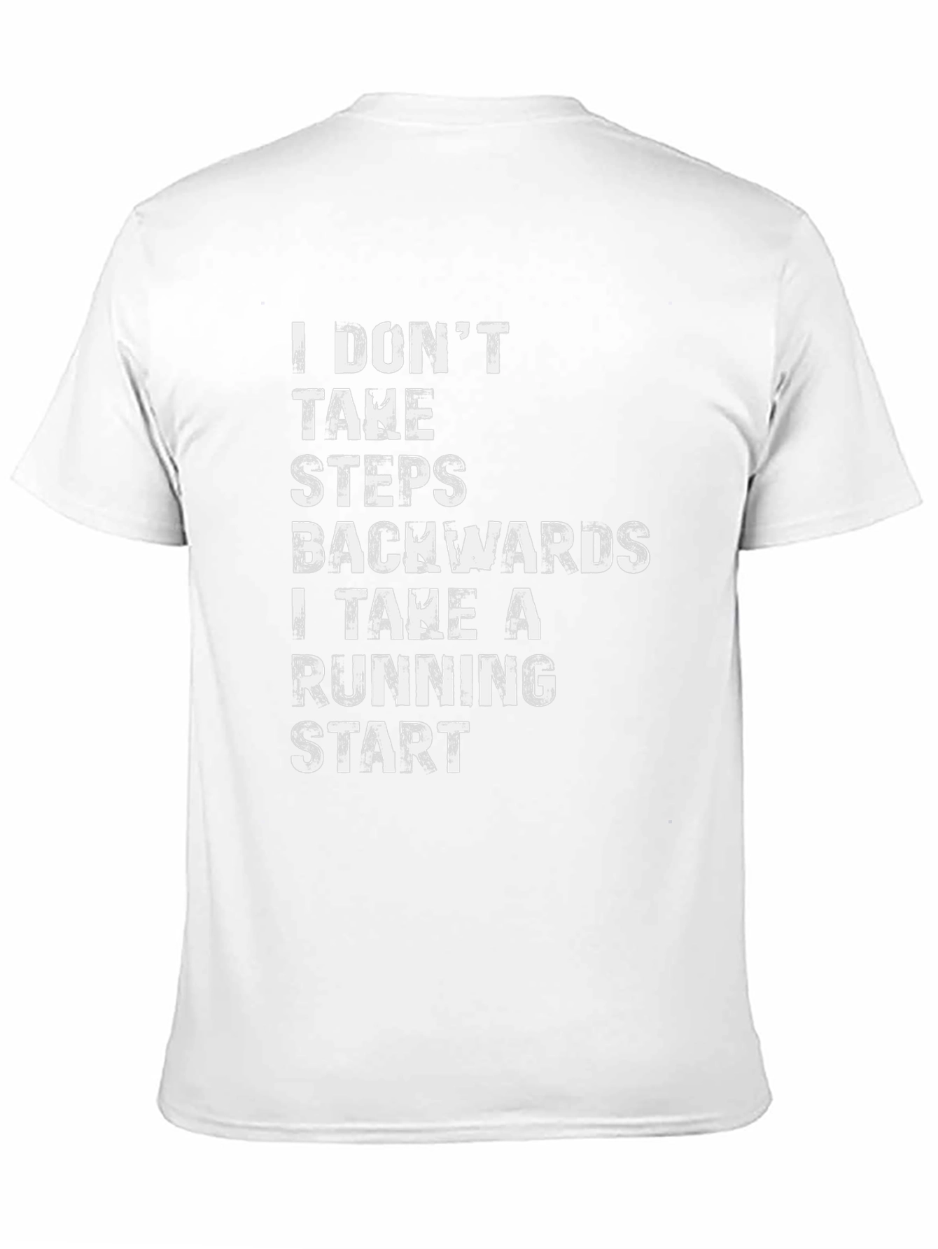 Black Motivational Graphic T-Shirt: Running Start view 11
