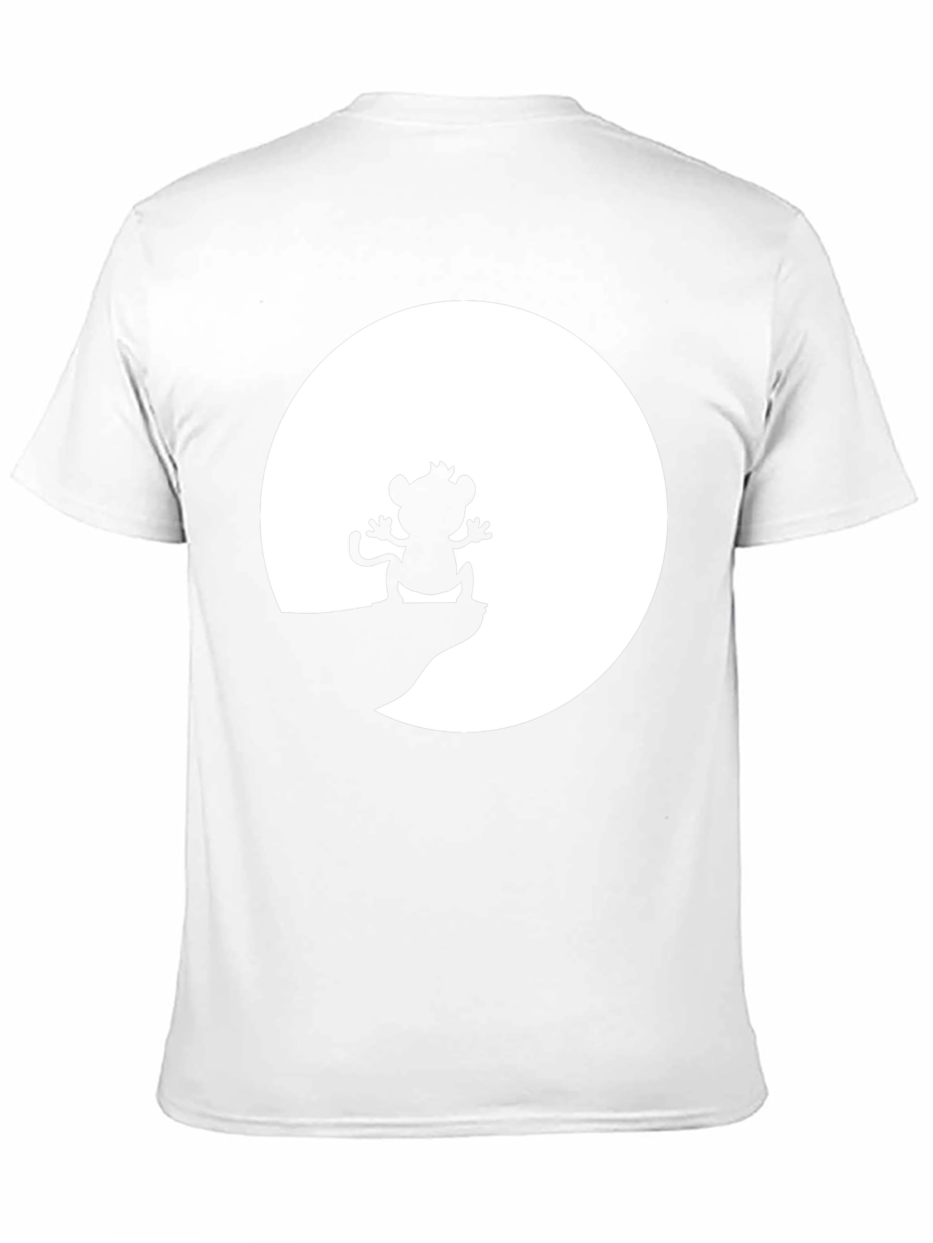 Black Monkey Silhouette T-Shirt - Black Cotton Tee view 11