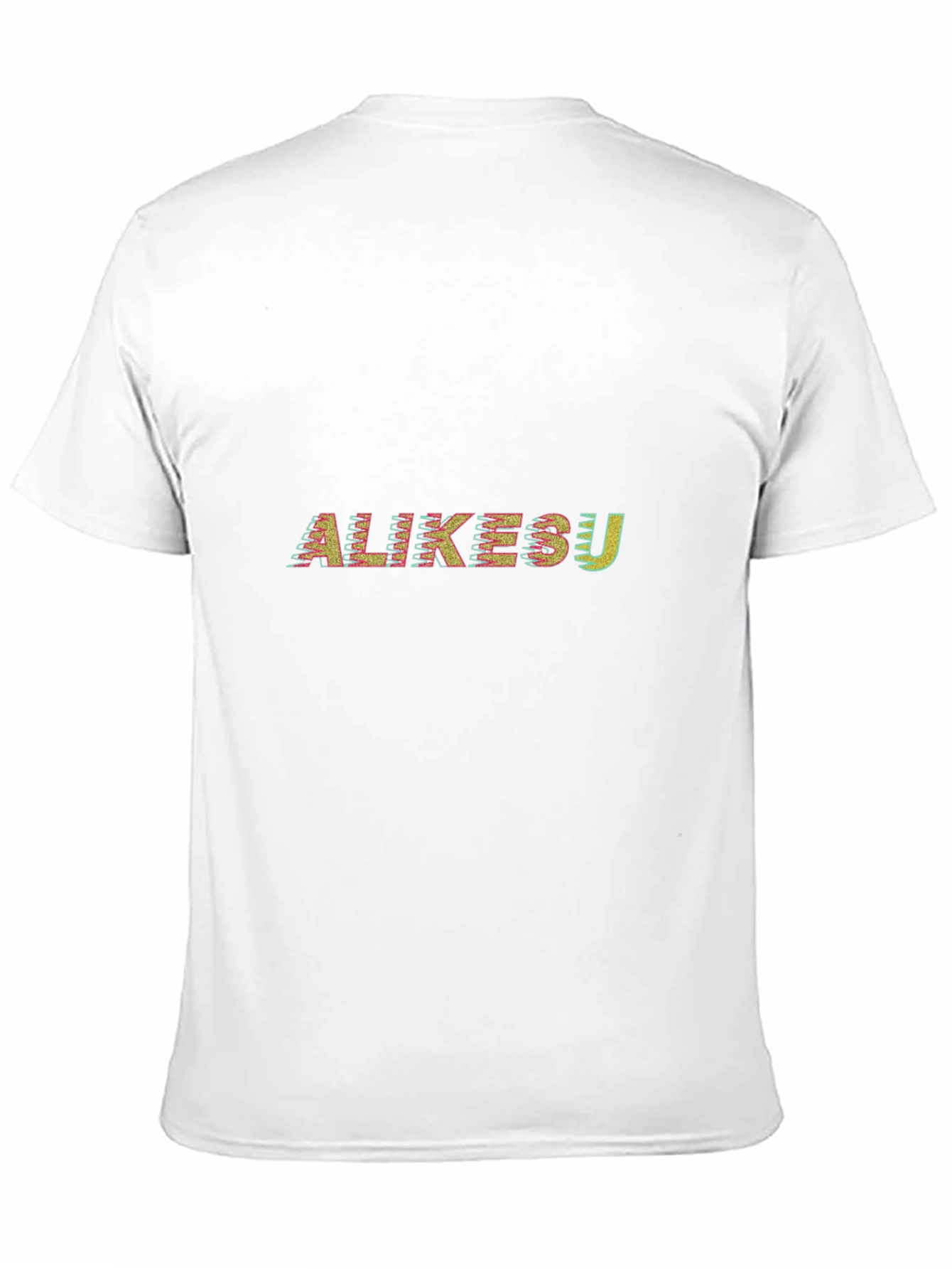 Black Abstract 'ALIKESU' Graphic Tee - Stylish Black T-Shirt view 11