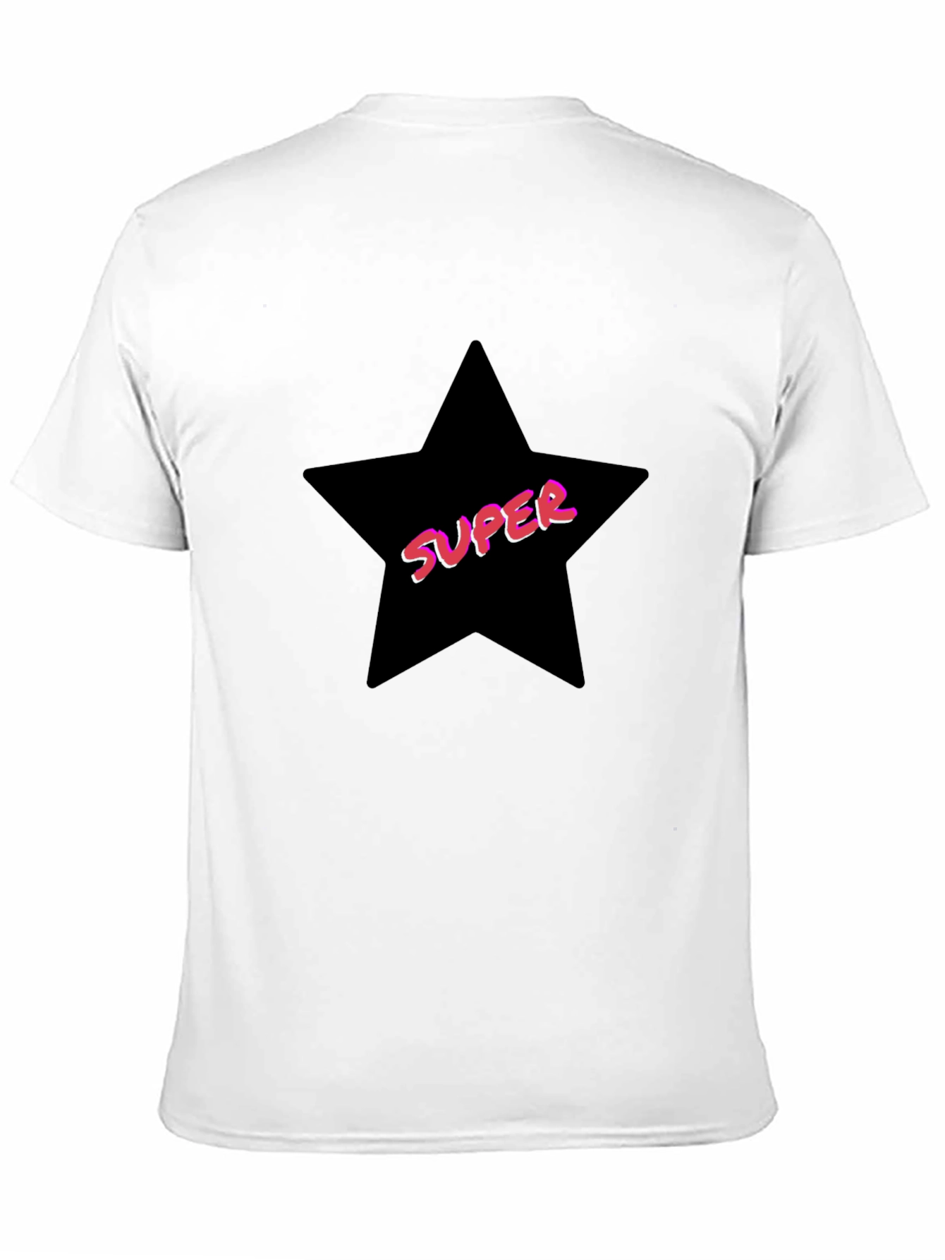 Black Super Star Graphic Tee - Trendy Casual T-Shirt view 11