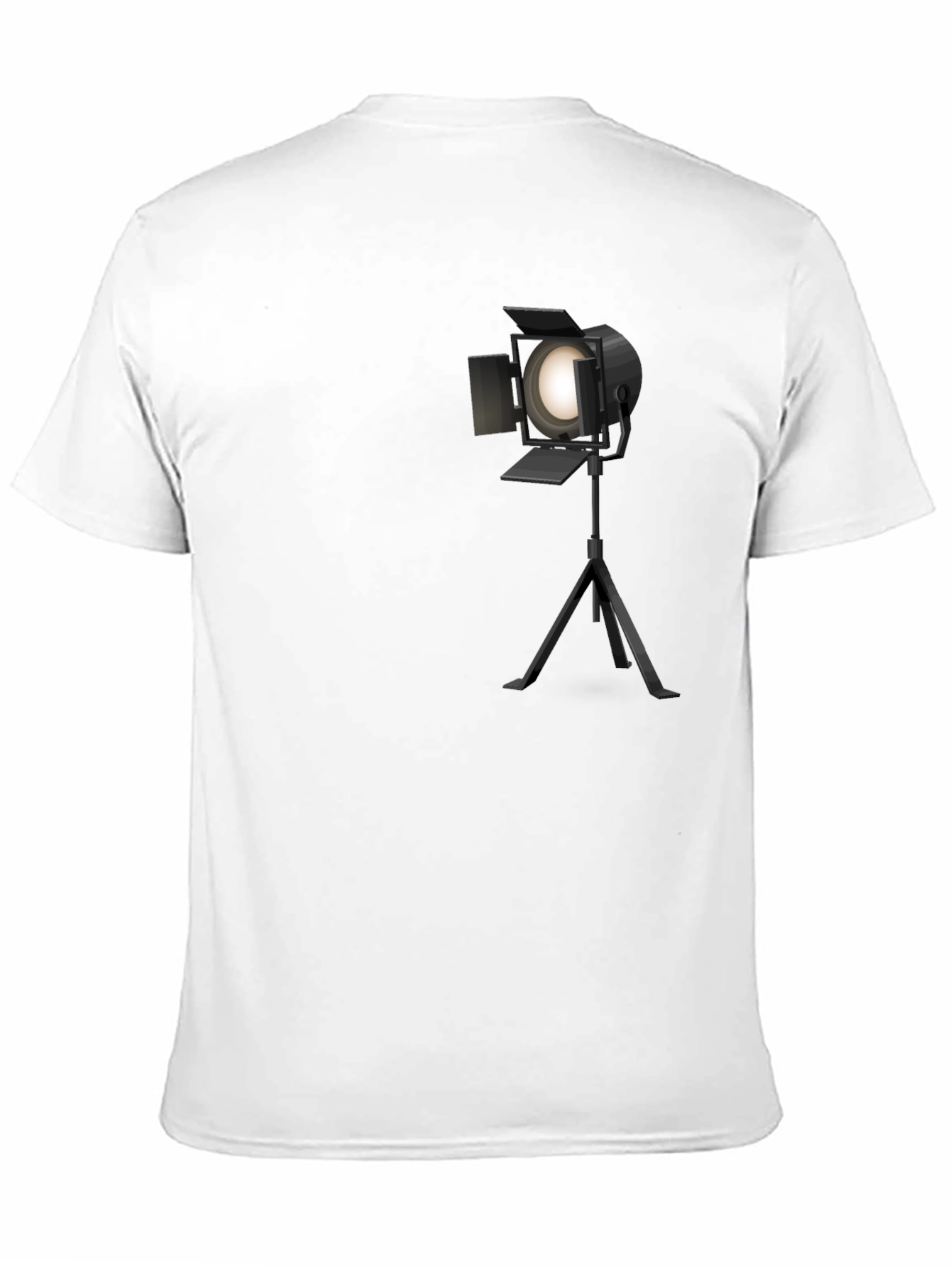 Black Spotlight Graphic Tee - Black Cotton Blend view 11