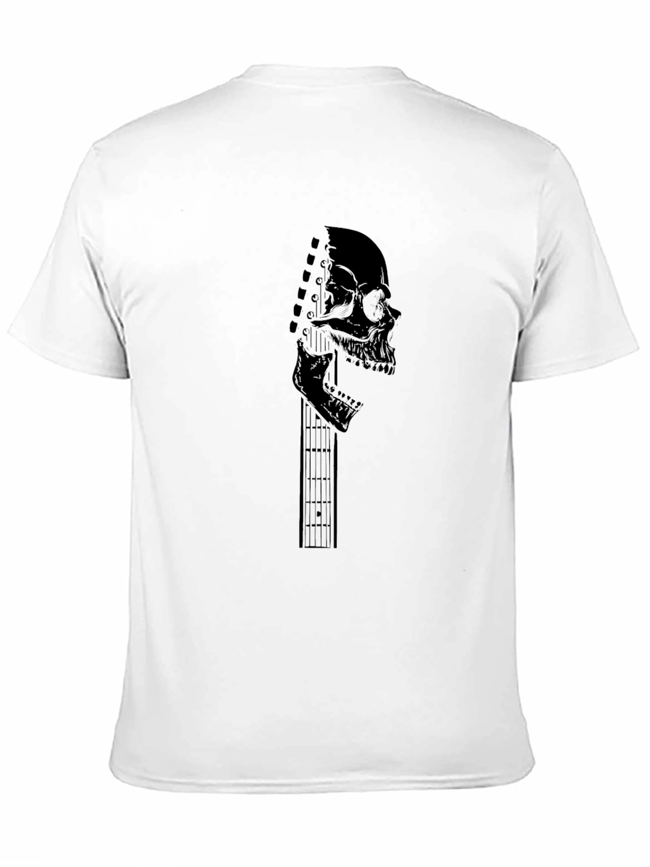 Black Skull Guitar T-Shirt - Rocker Style view 11