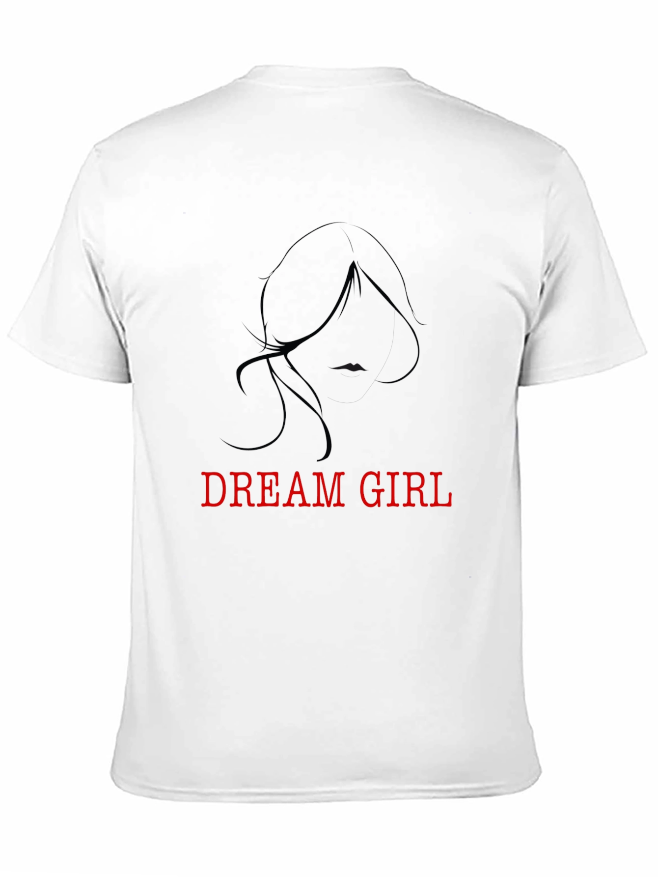 Black Dream Girl Black Tee - Stylish Graphic T-Shirt view 11