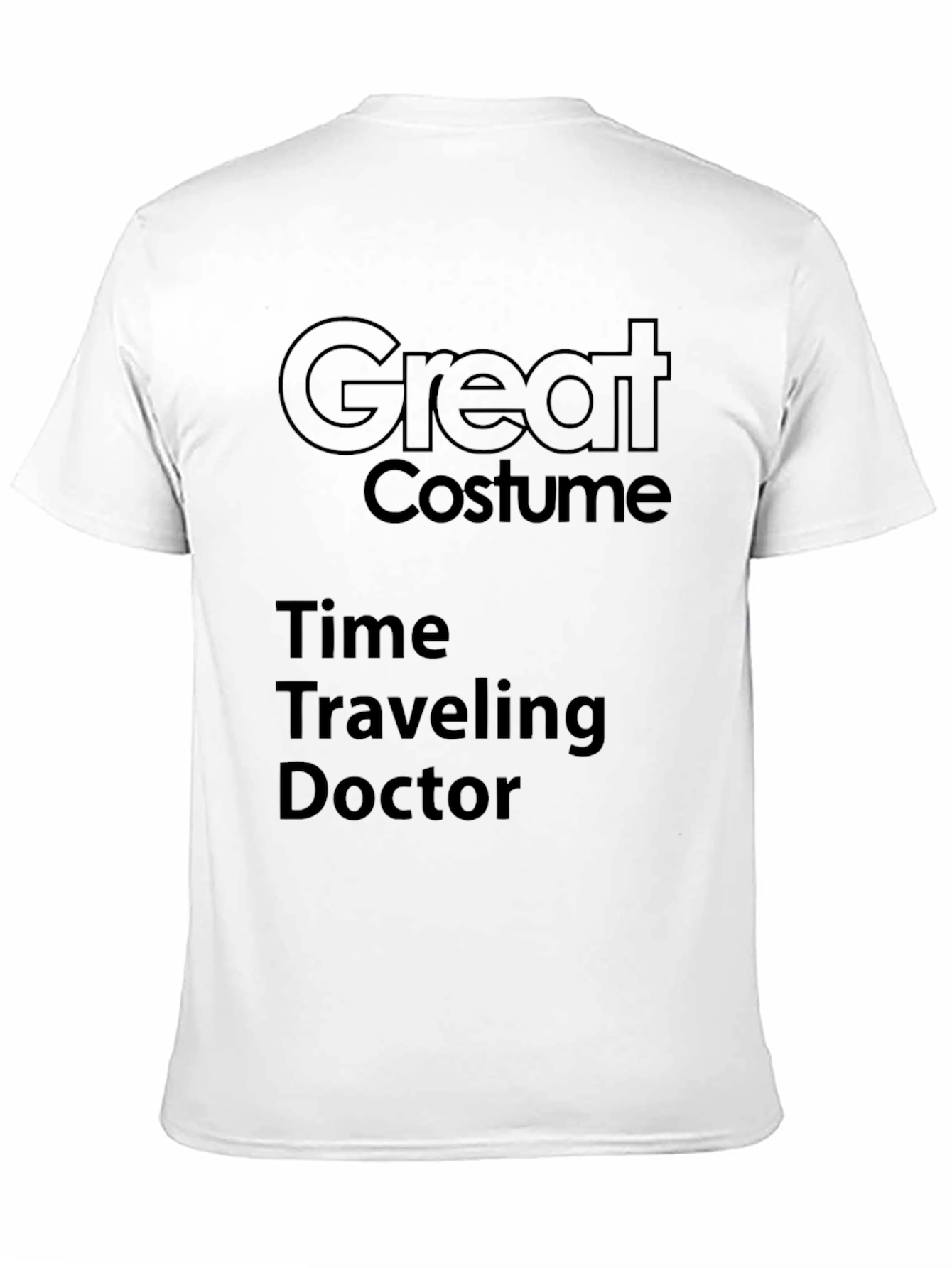 Black Great Costume Time Traveling Doctor T-Shirt view 11