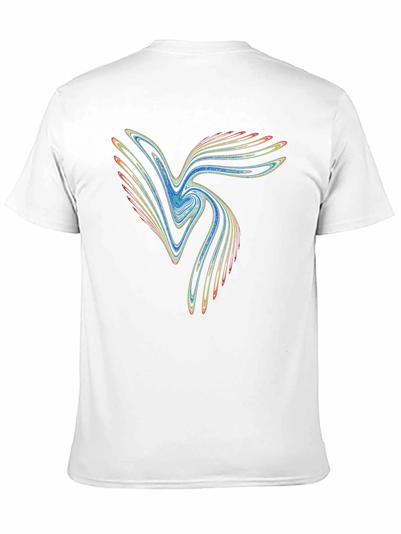 Black Abstract Wave Graphic Tee - Black view 11