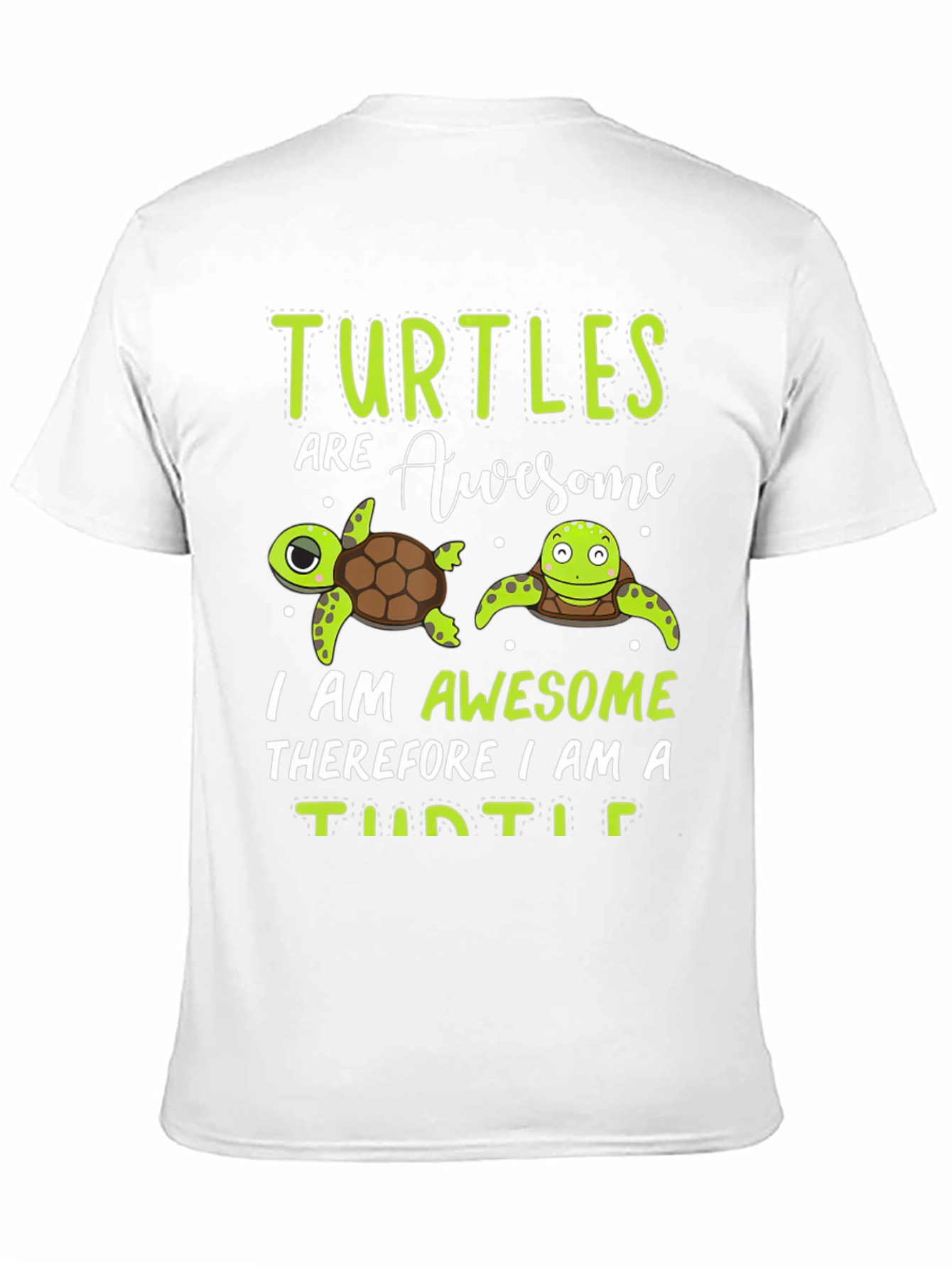 Black Turtles Are Awesome Graphic Tee view 11