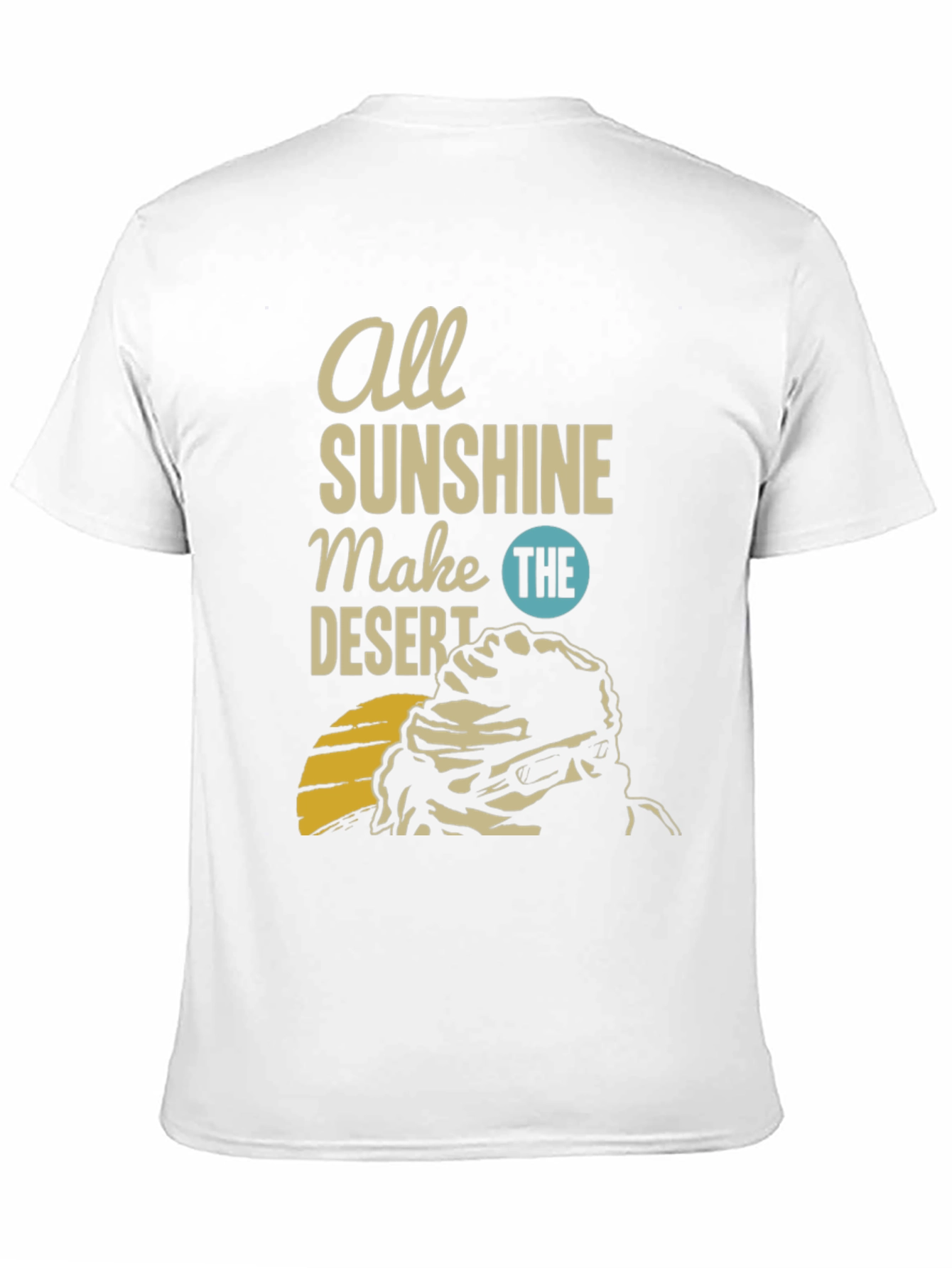 Black Sunshine Desert Graphic Tee view 11