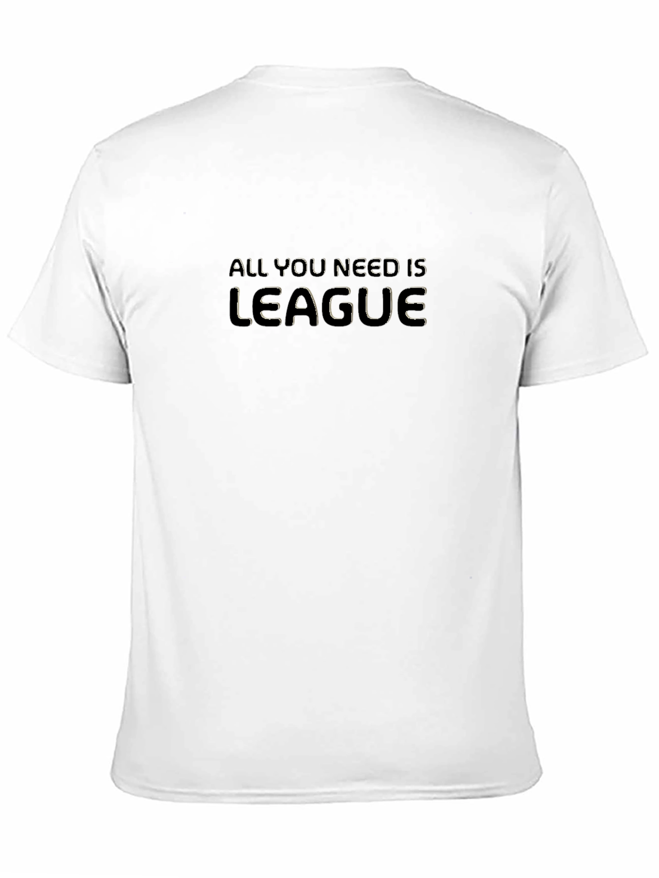 Black All You Need is League Black T-Shirt view 11