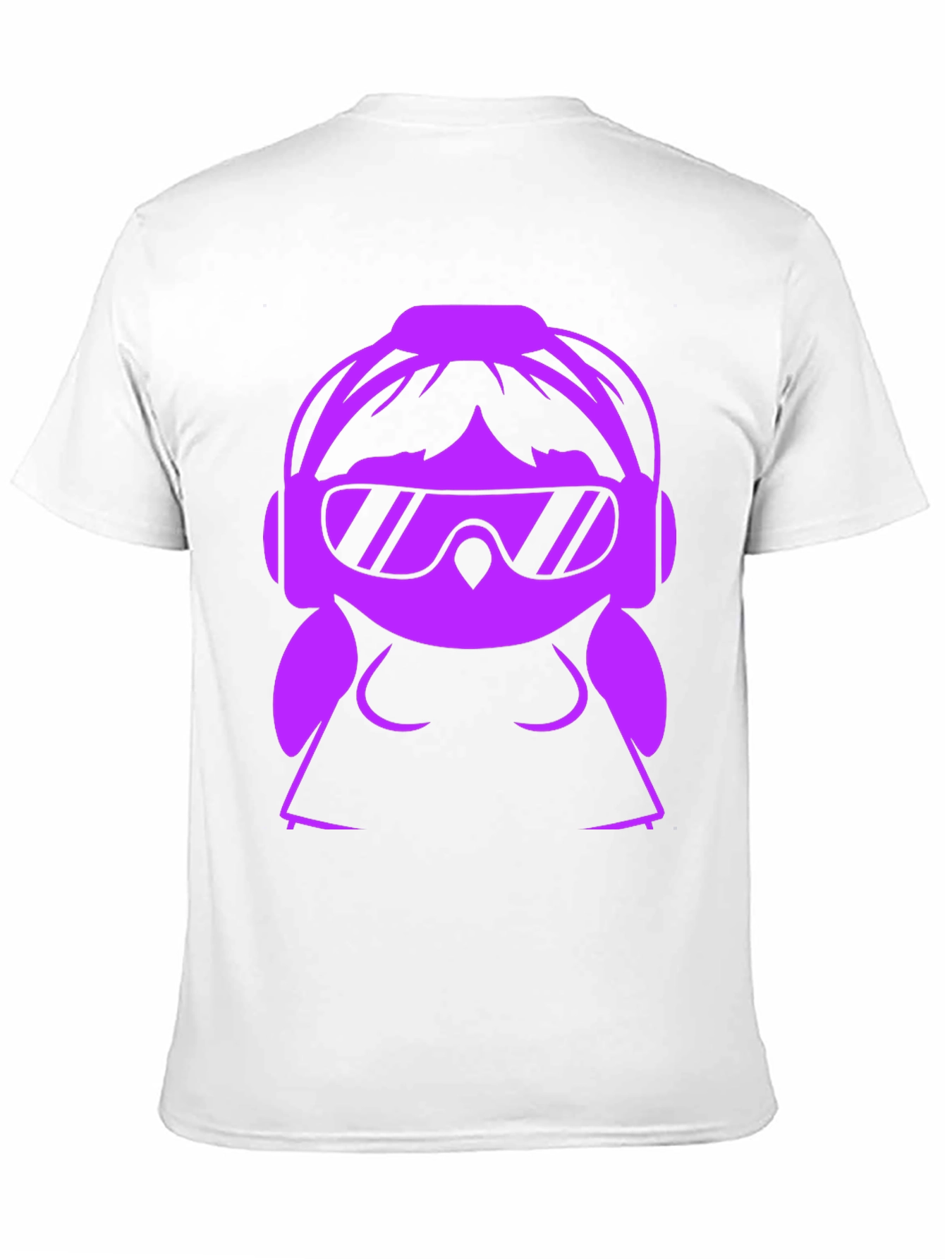 Black DJ Girl Graphic T-Shirt - Black view 11