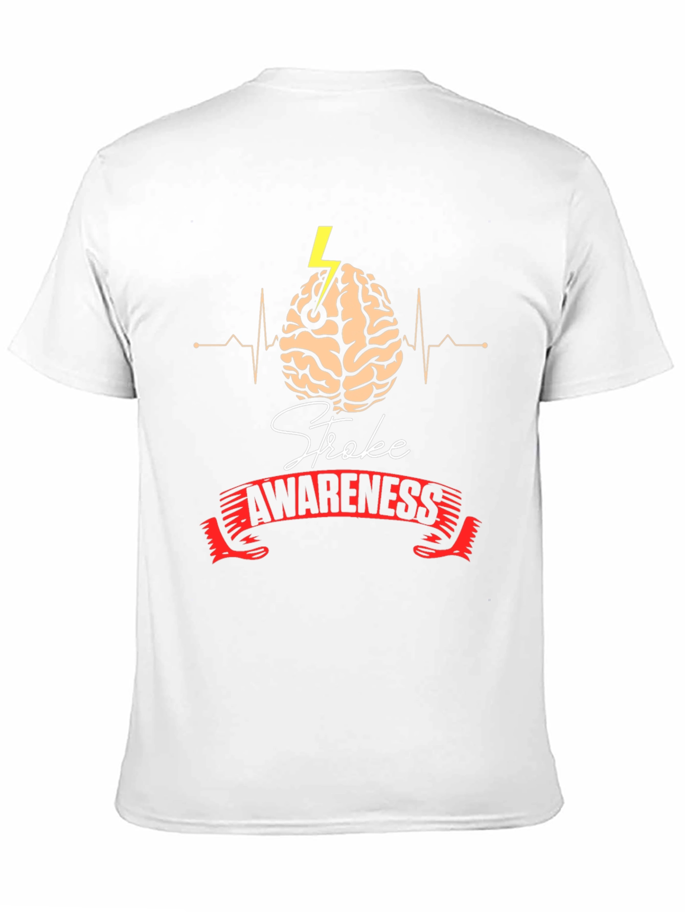 Black Stroke Awareness Graphic Tee view 11