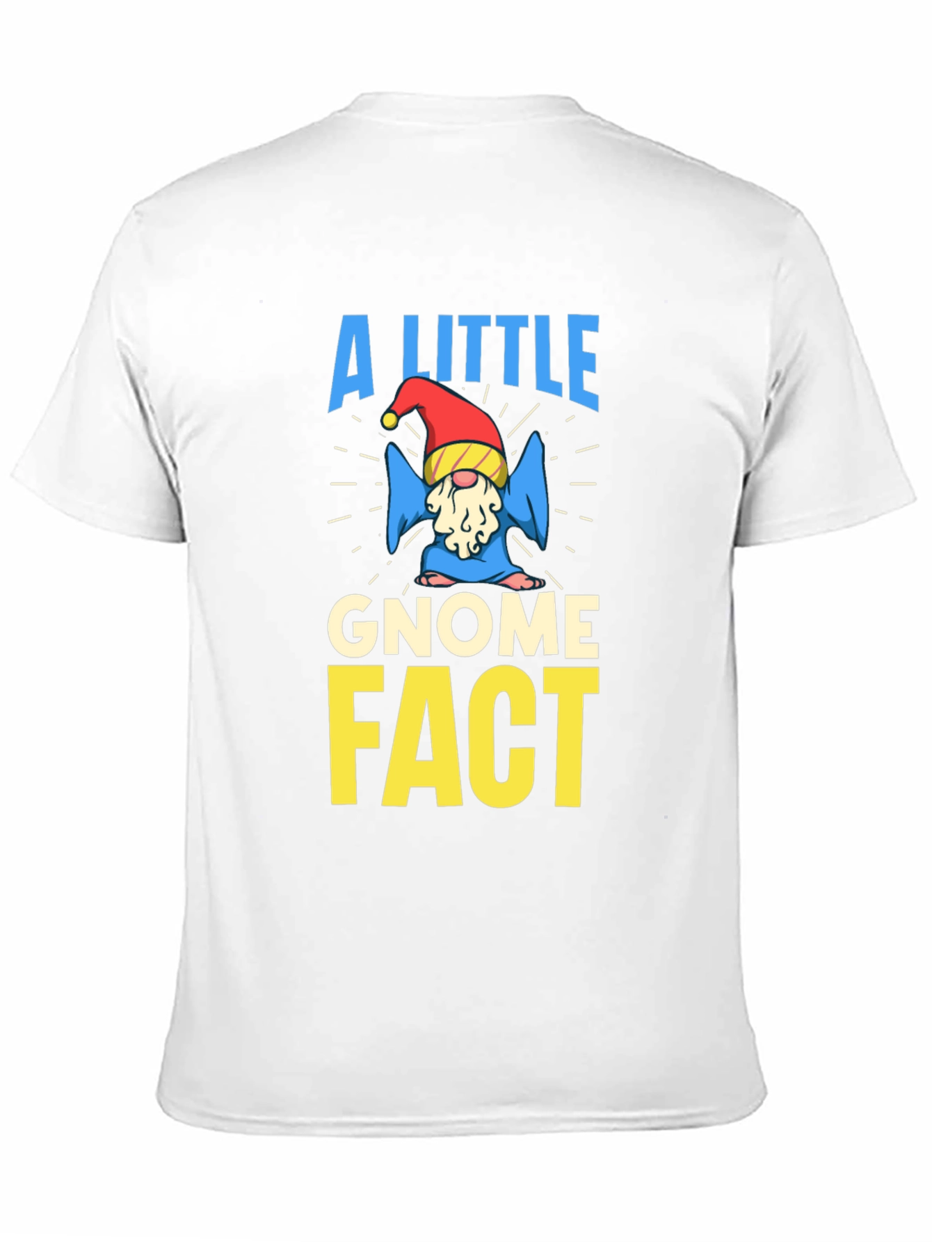 Black A Little Gnome Fact T-Shirt view 11