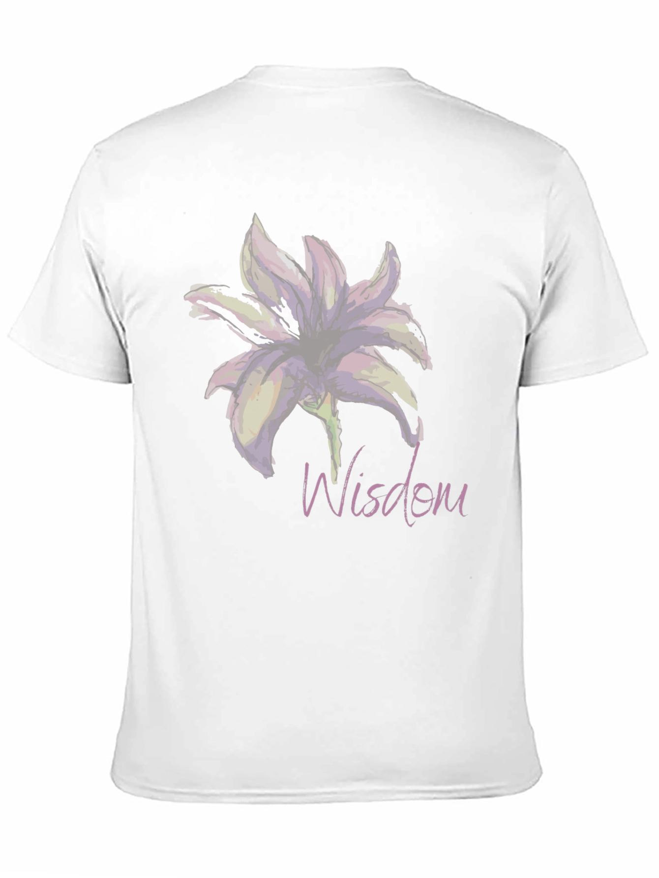 Black Wisdom Lily Graphic T-Shirt - Elegant and Stylish view 11