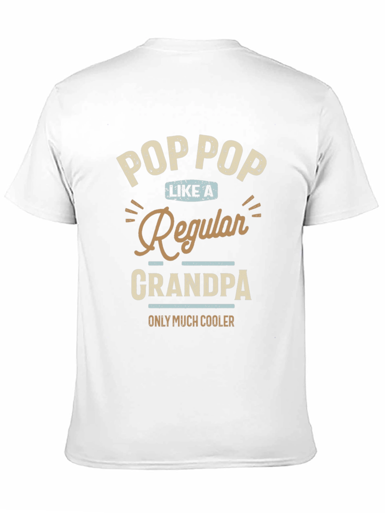 Black Pop Pop Like a Regular Grandpa T-Shirt view 11