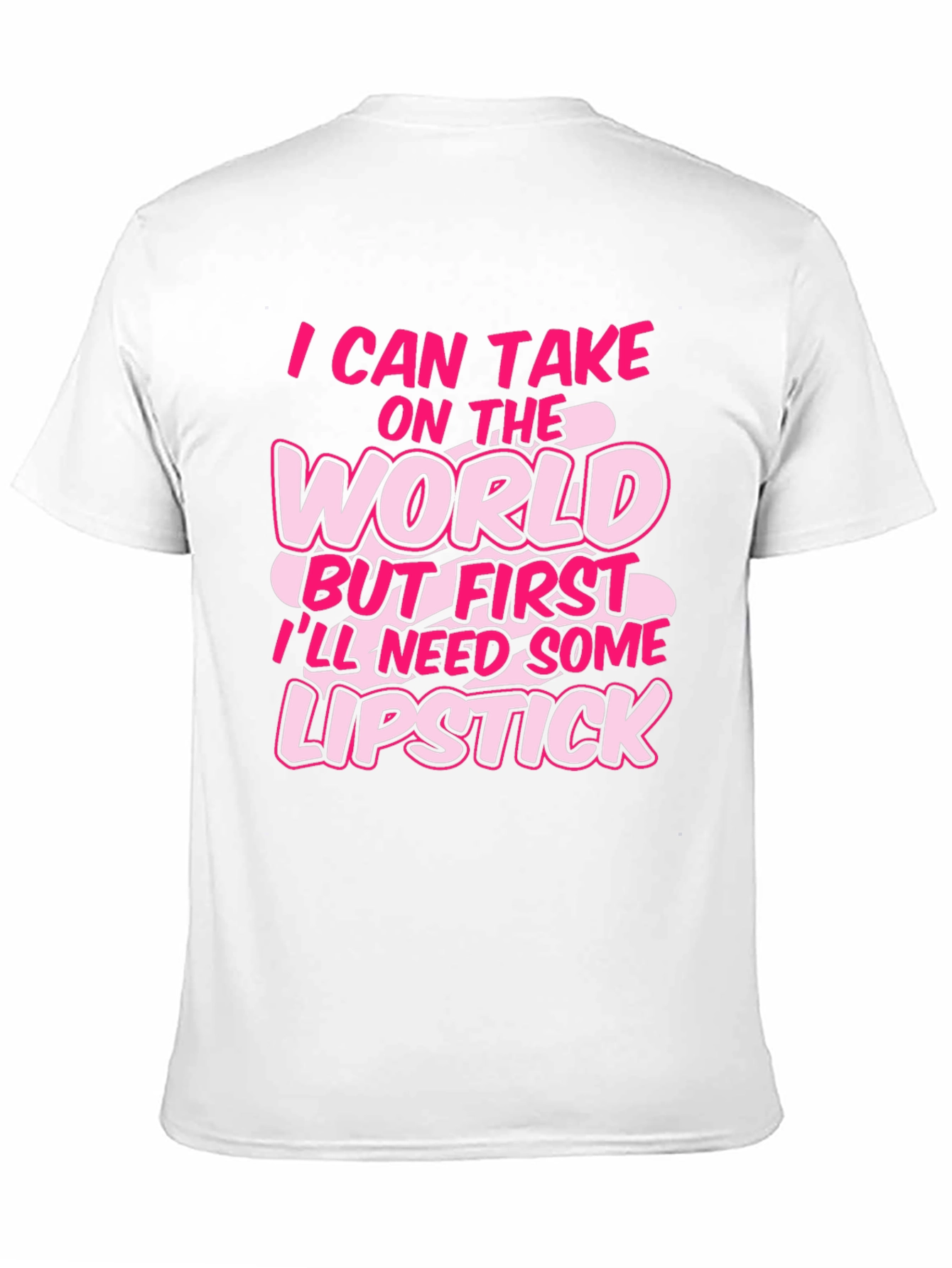 Black I Can Take on the World Lipstick Black Graphic Tee view 11