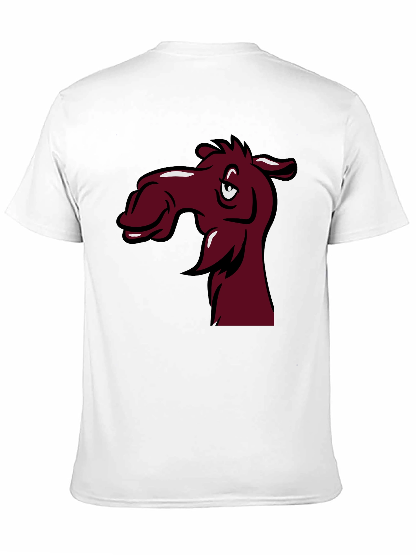 Black Funny Camel Cartoon T-Shirt view 11