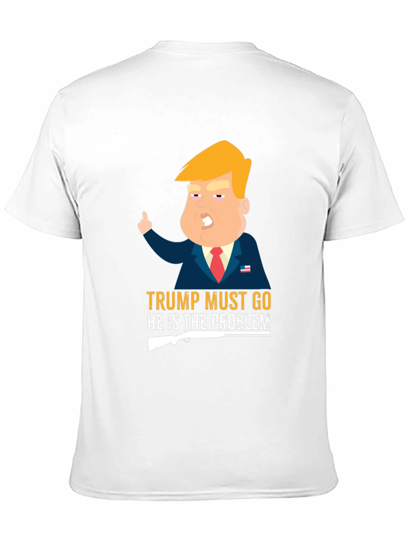 Black Trump Must Go T-Shirt view 11