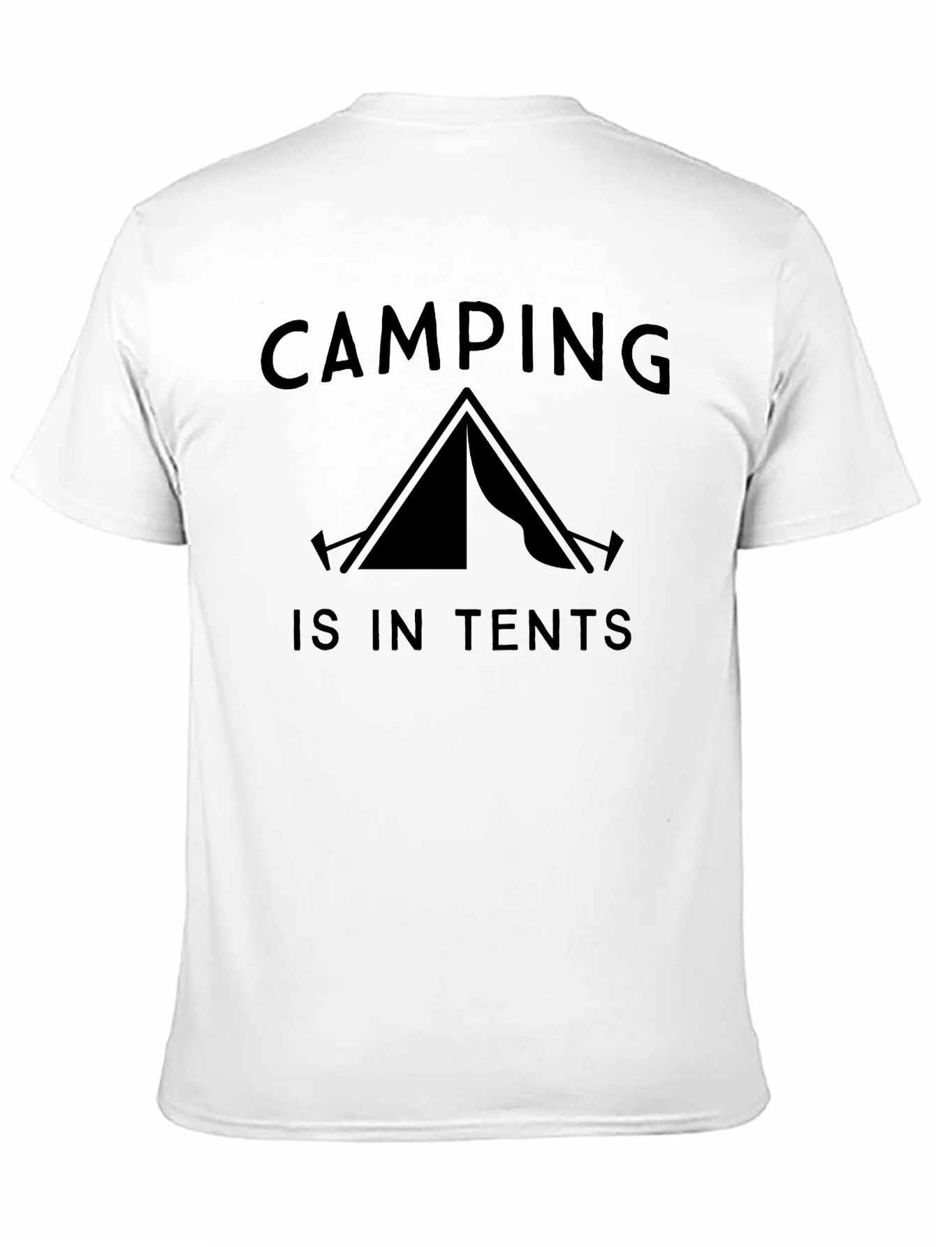 Black Camping is in Tents Black Graphic Tee view 11