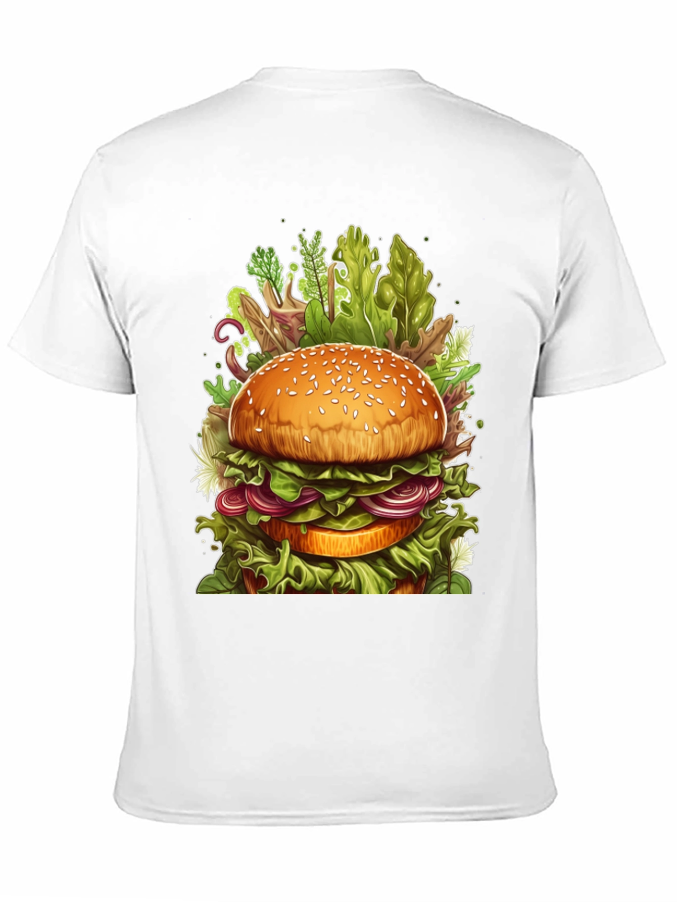 Black Burger Graphic Tee - Unique Foodie Design view 11