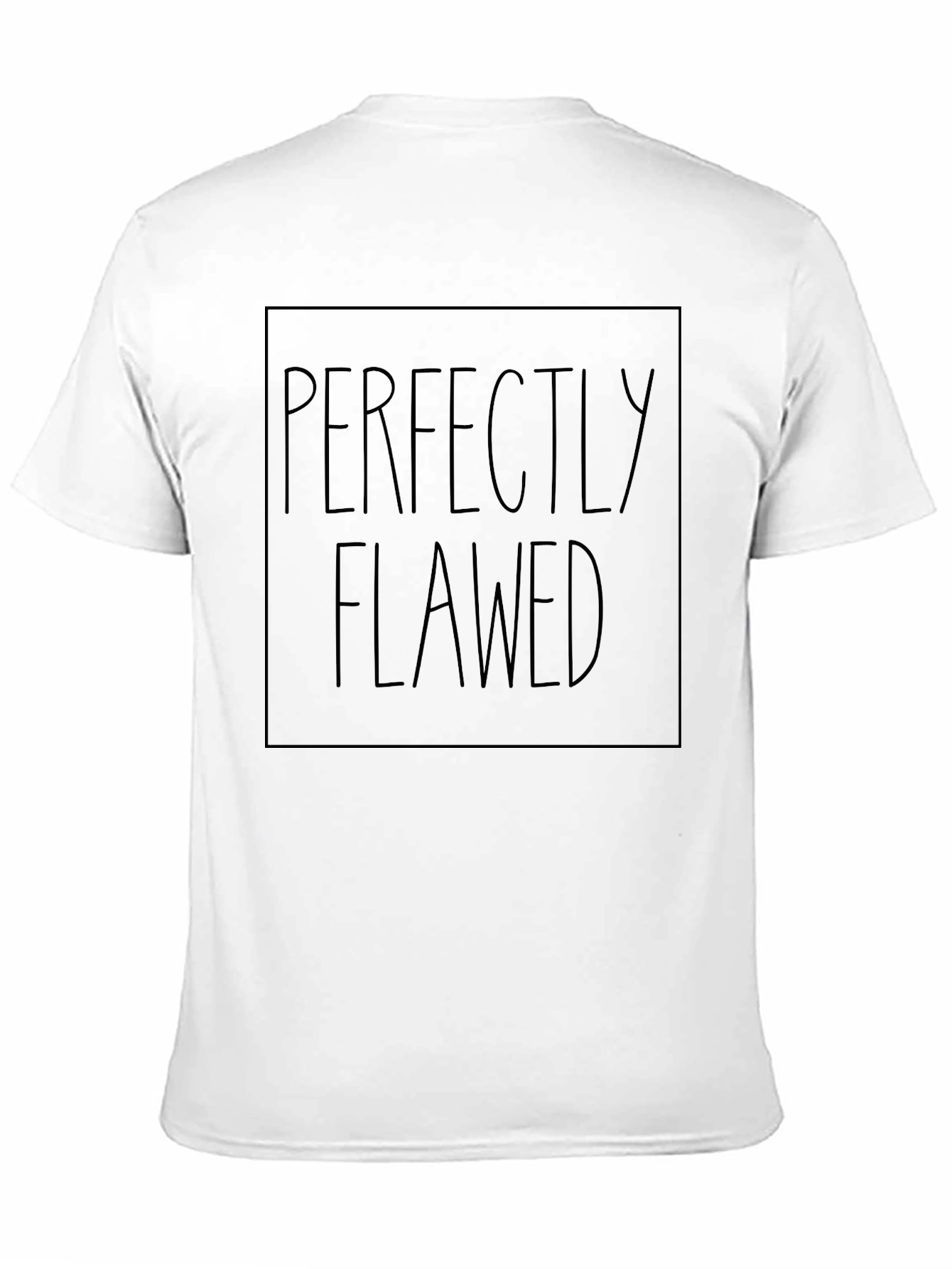 Black Perfectly Flawed Graphic T-Shirt - Men's Black Tee view 11