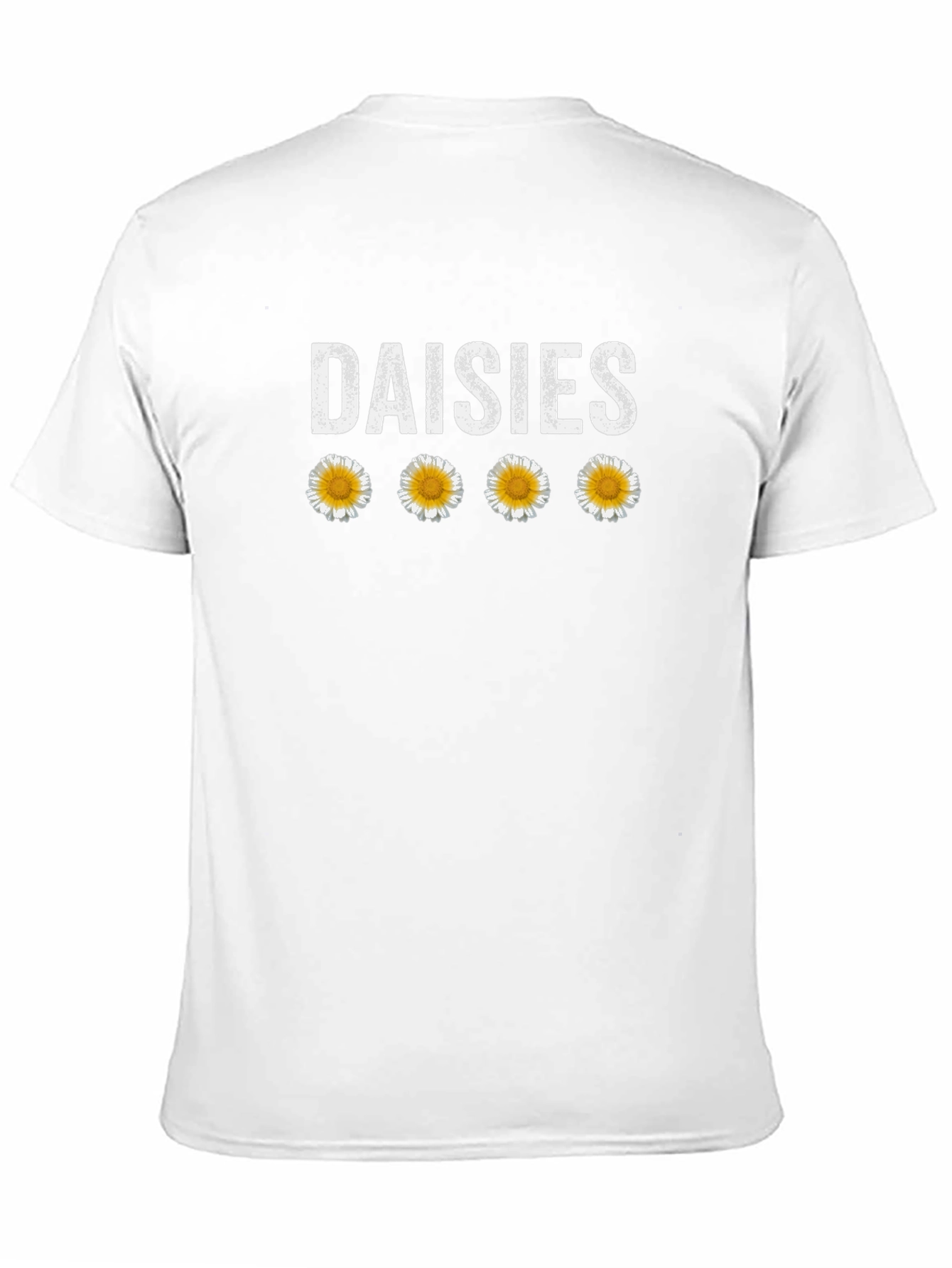 Black Daisies Graphic Tee - Black Cotton T-Shirt view 11
