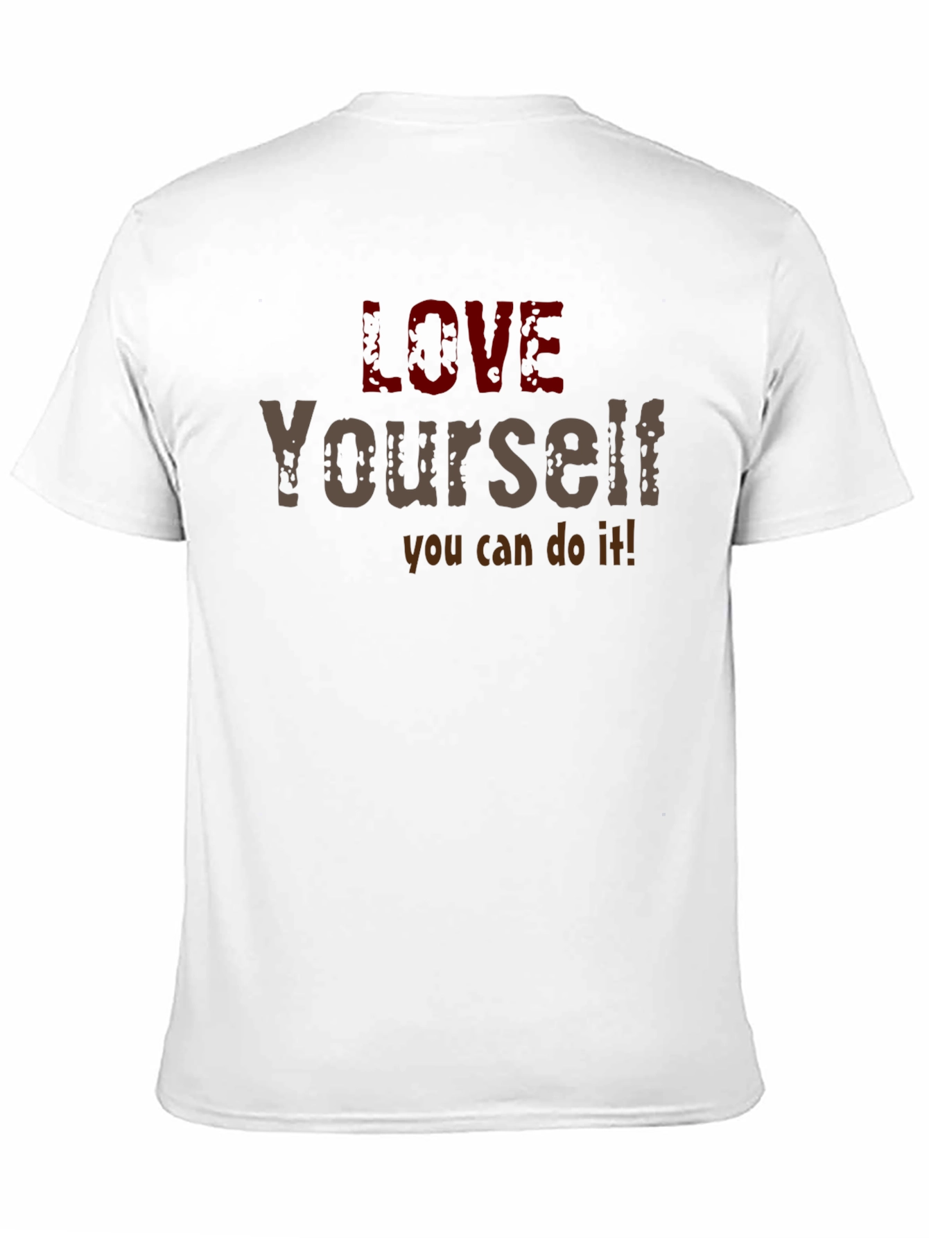 Black Love Yourself Motivational Graphic T-Shirt view 11