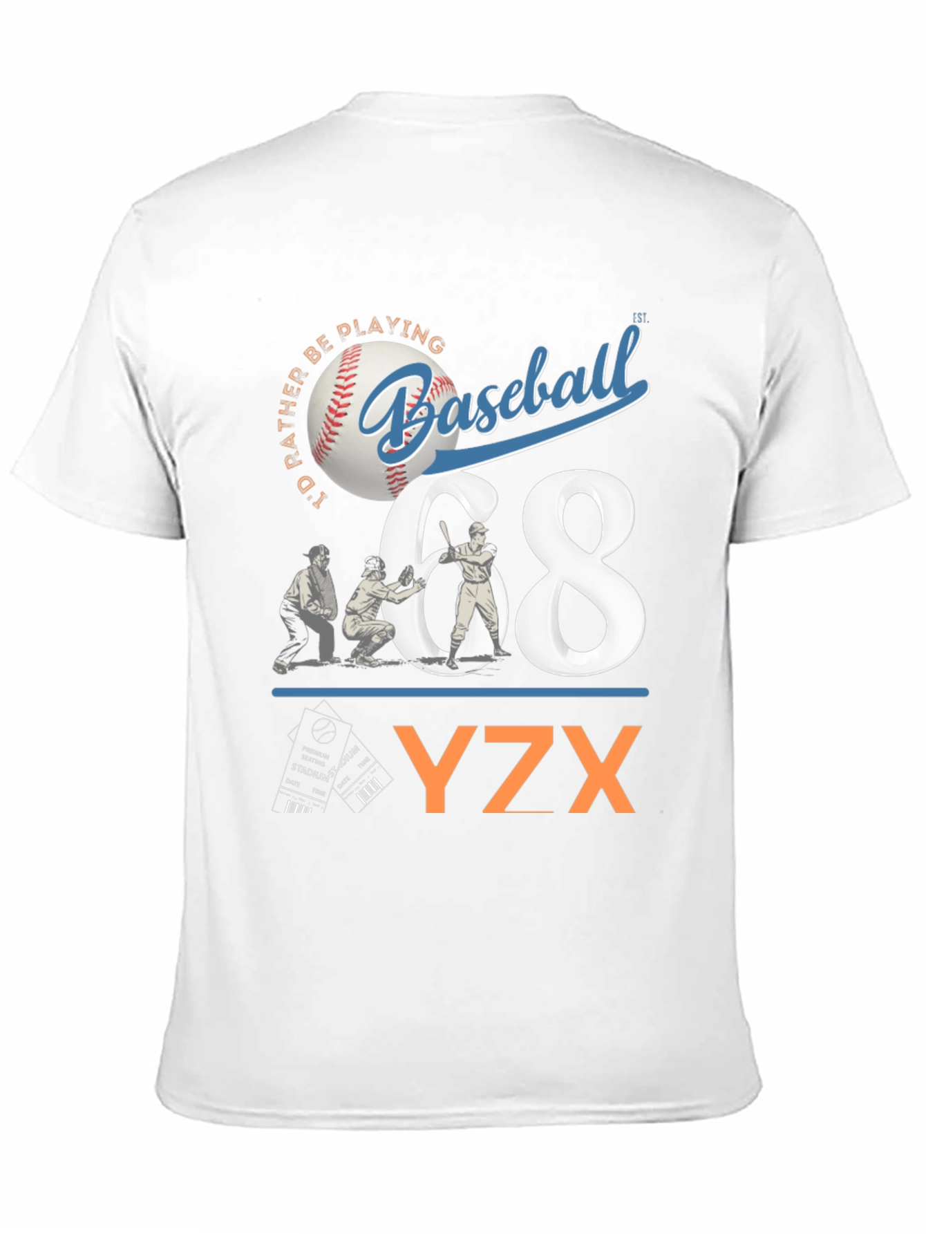 Black Baseball Graphic Tee - YZX view 11