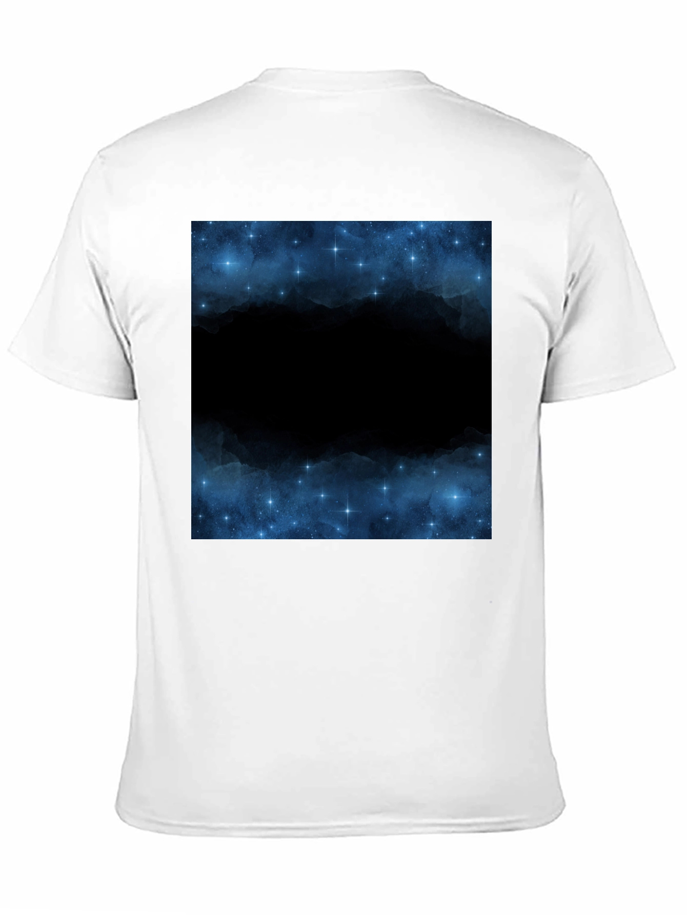 Black Nebula Graphic Print Crew Neck T-Shirt view 11
