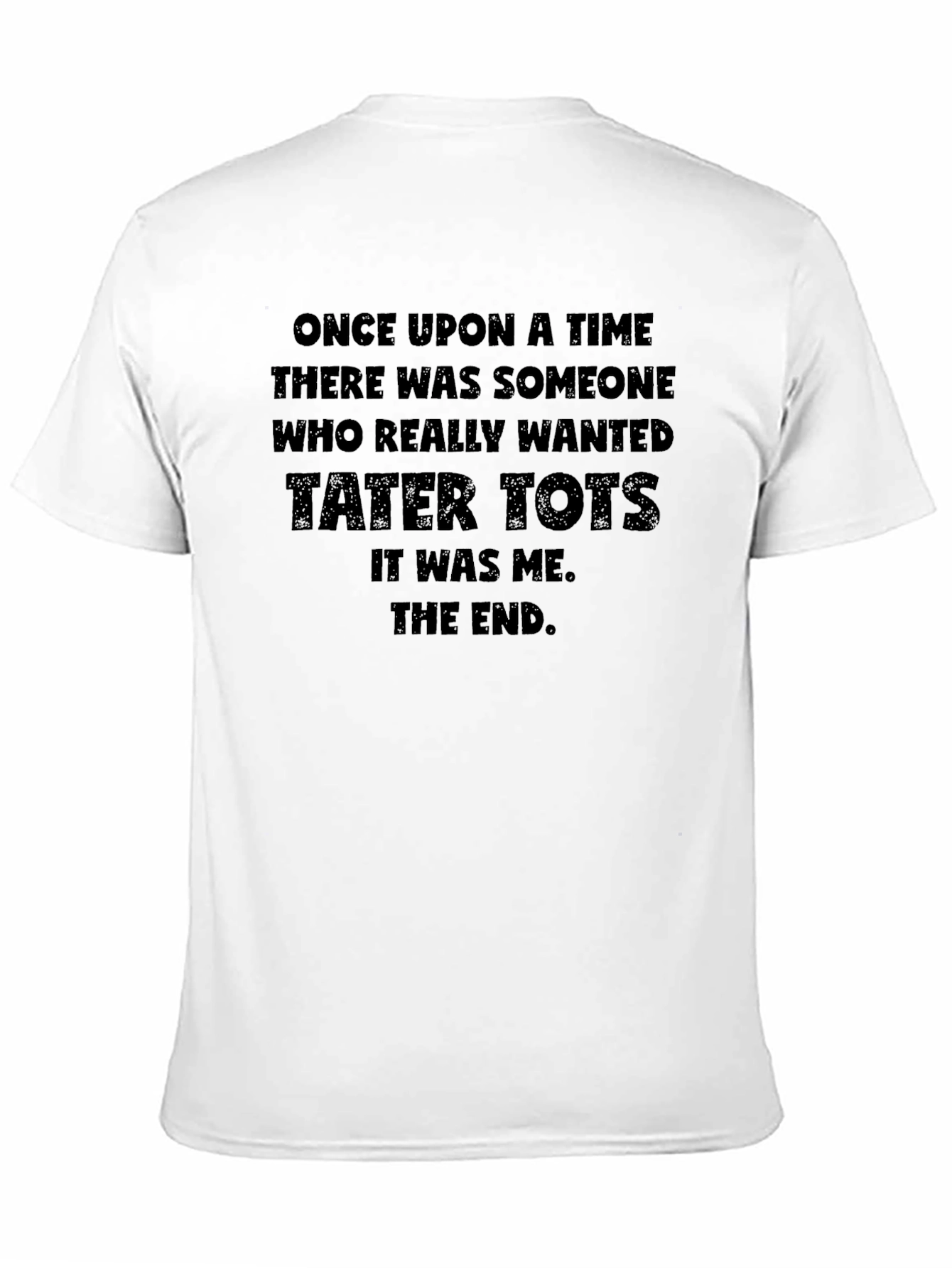 Black Tater Tots Graphic Tee - Funny Food Shirt view 11