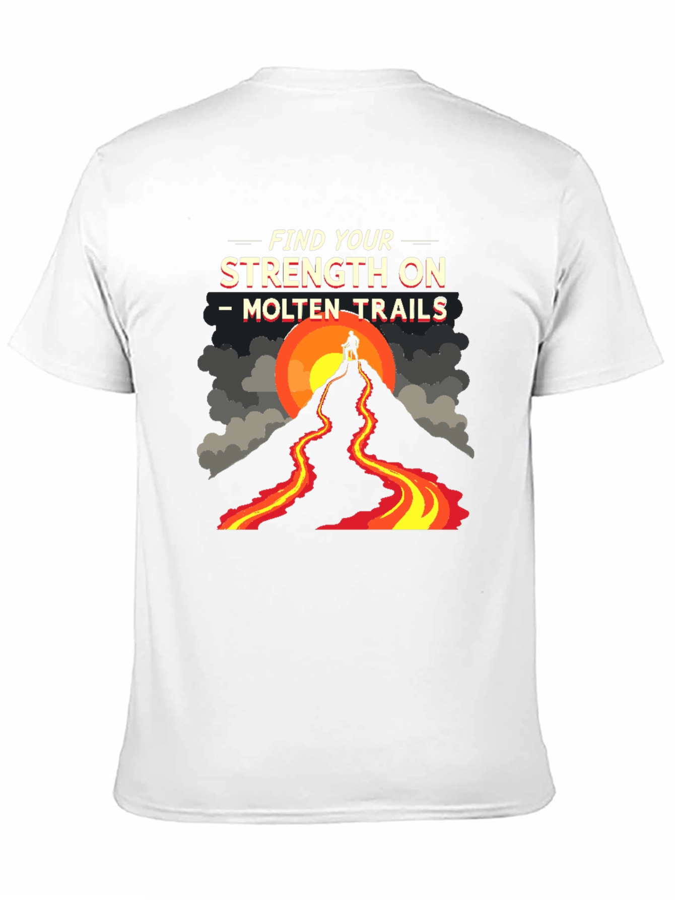 Black Molten Trails Graphic Tee view 11