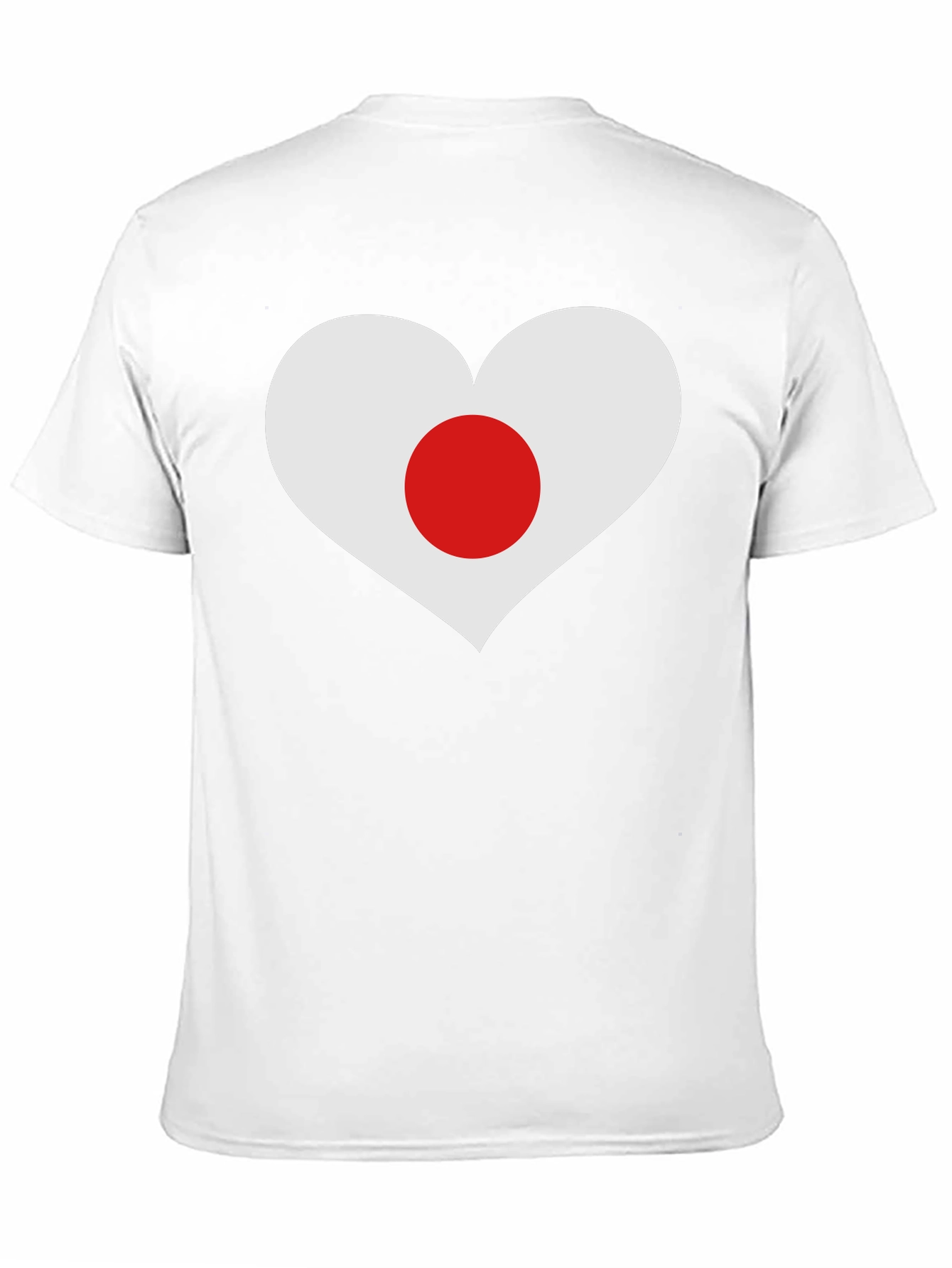 Black Japan Flag Heart Graphic T-Shirt view 11