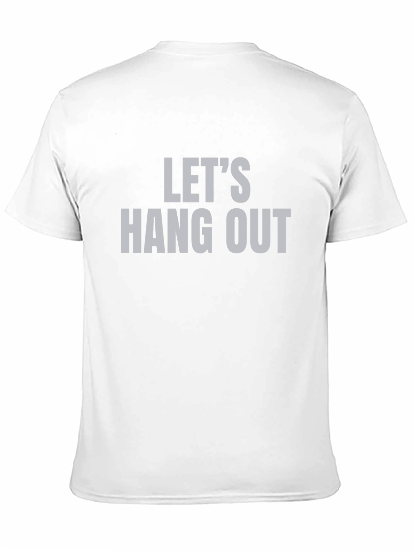 Black Let's Hang Out Graphic Tee - Trendy Casual Top view 11
