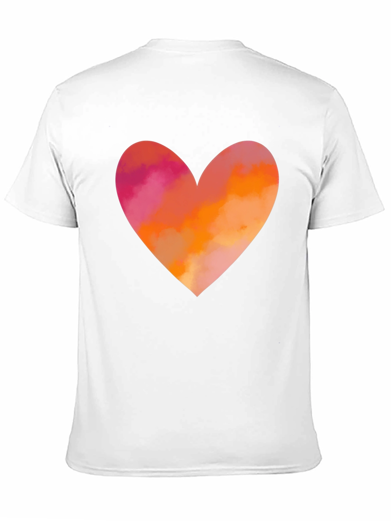 Black Heart Graphic T-Shirt - Black Cotton Blend Casual Tee view 11