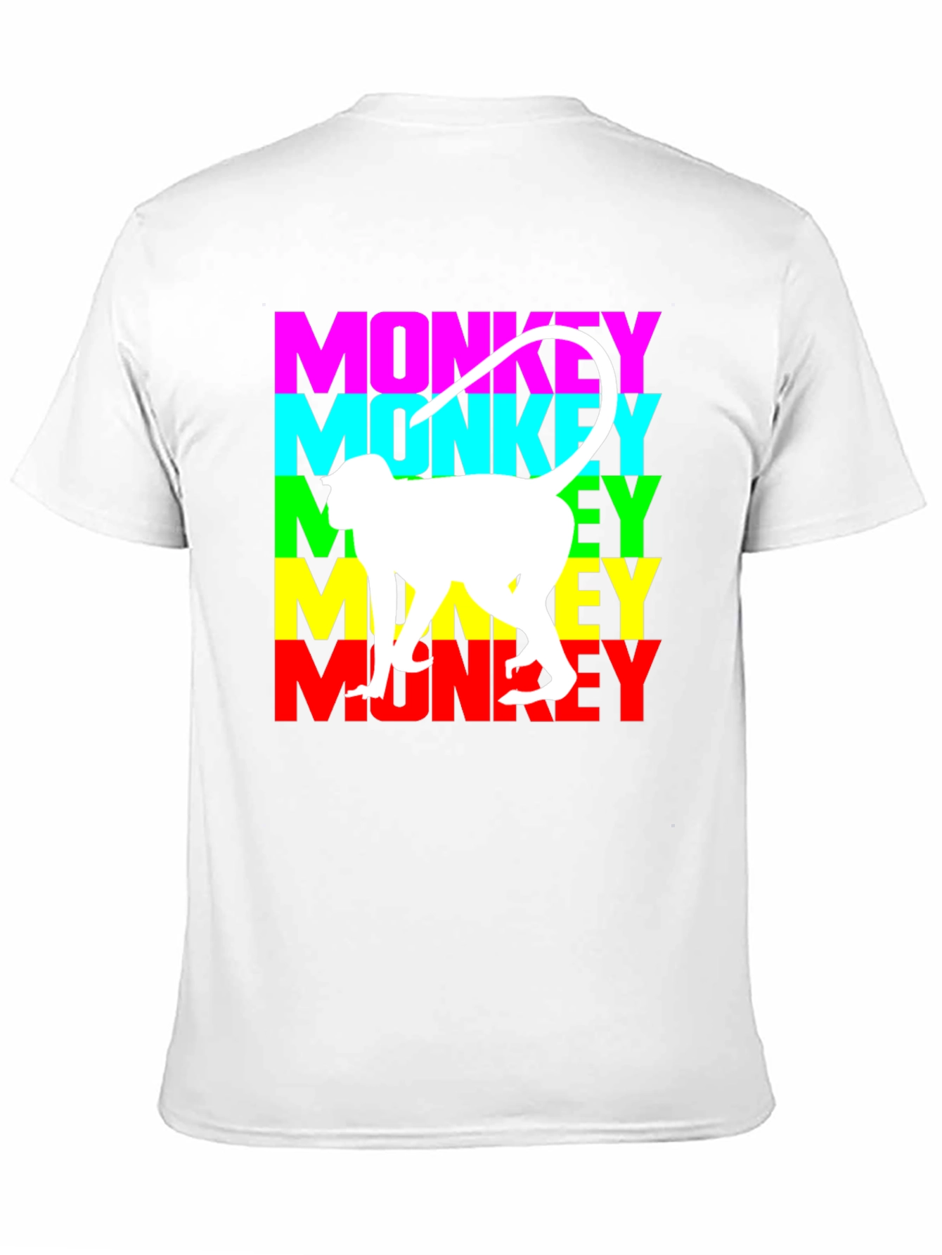 Black Monkey Graphic Tee - Black Cotton Blend T-Shirt view 11