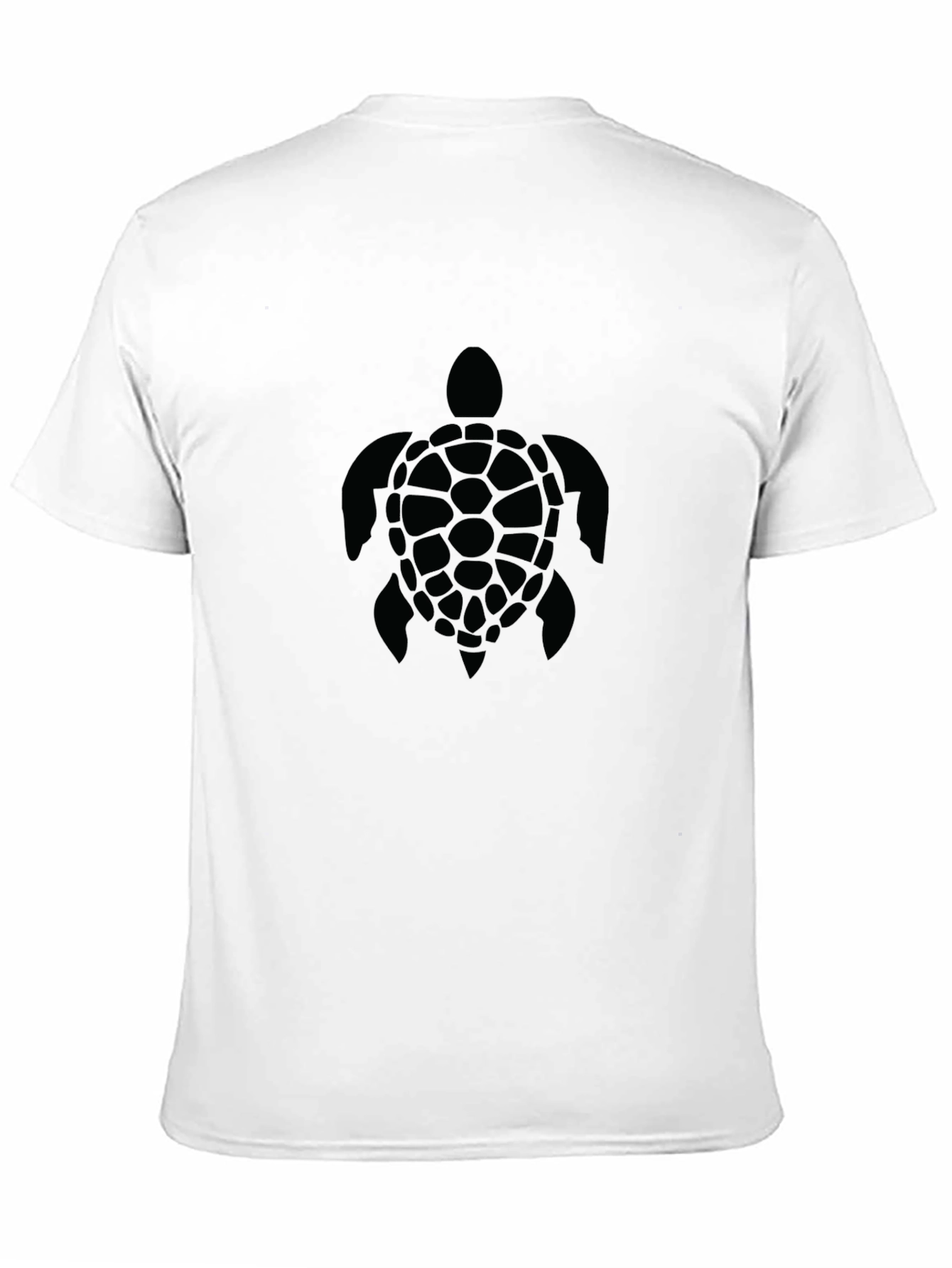 Black Men's Black Turtle Graphic T-Shirt view 11