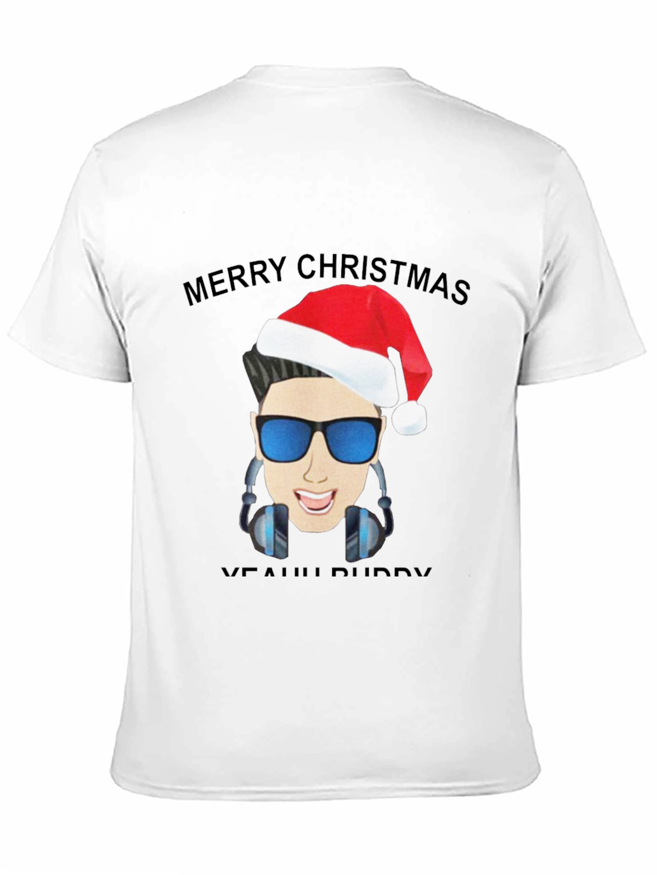 Black Merry Christmas DJ T-Shirt view 11