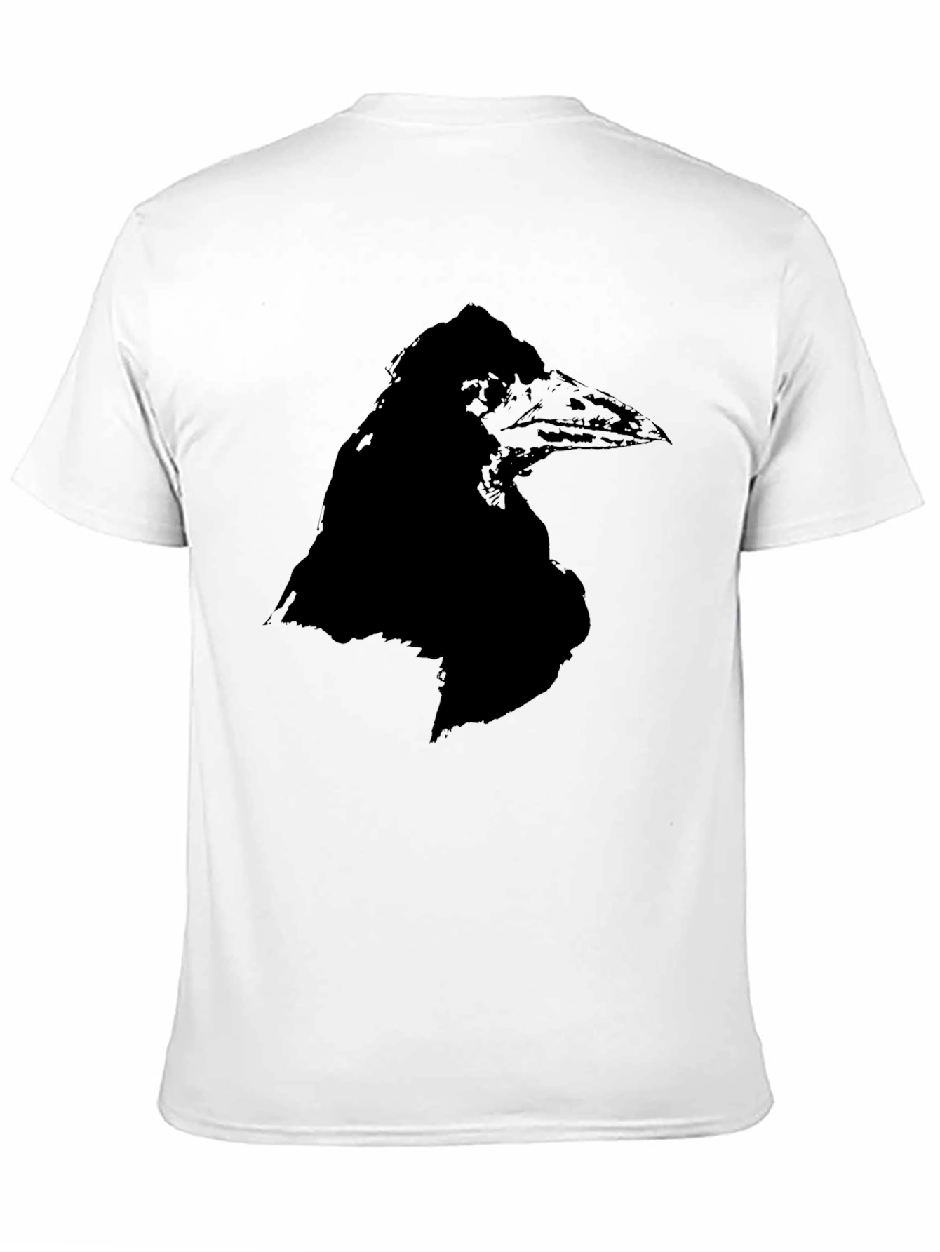 Black Raven Graphic Tee - Black Crew Neck T-Shirt view 11