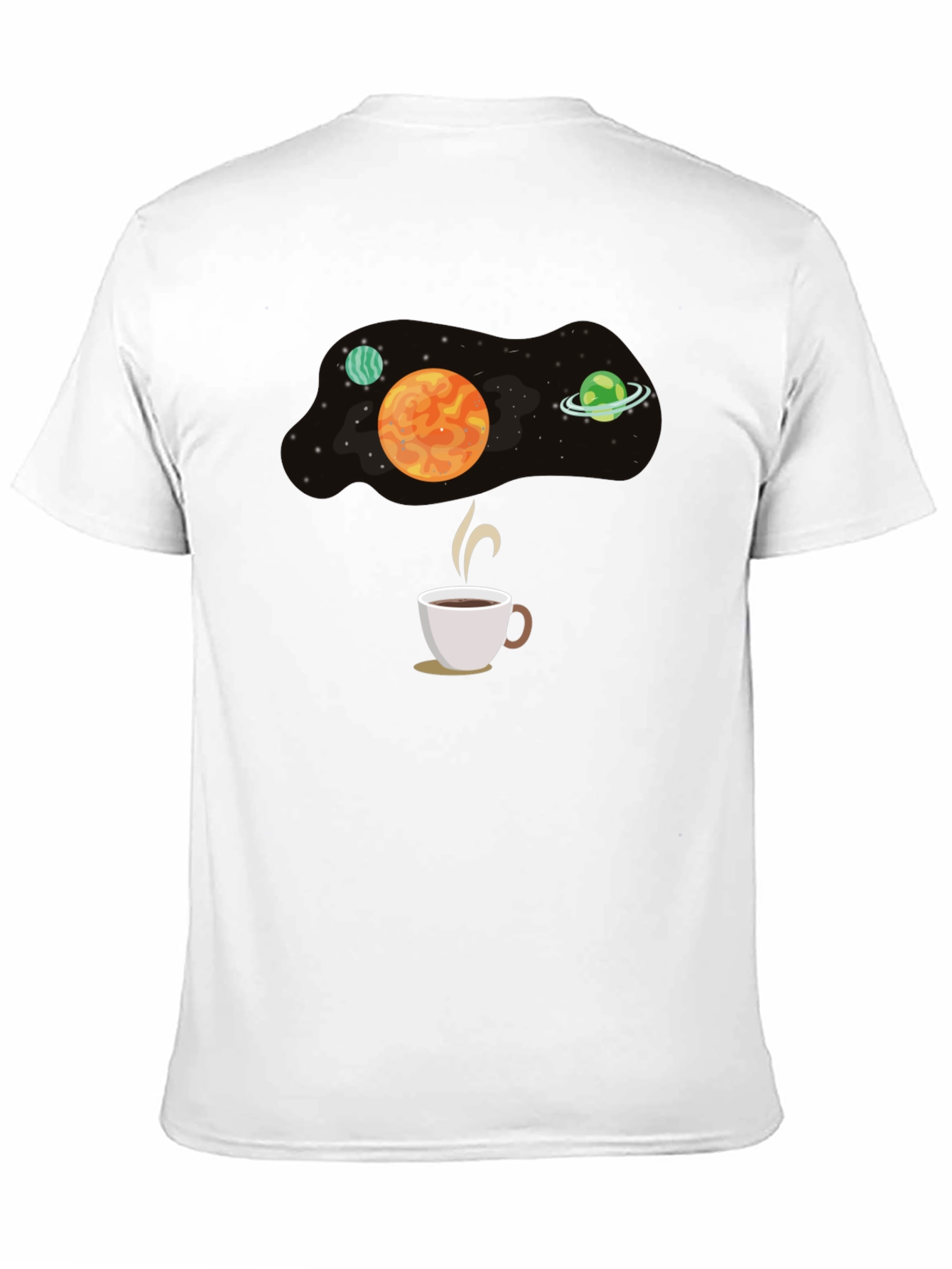 Black Space Coffee T-Shirt - Galaxy Brew Tee view 11