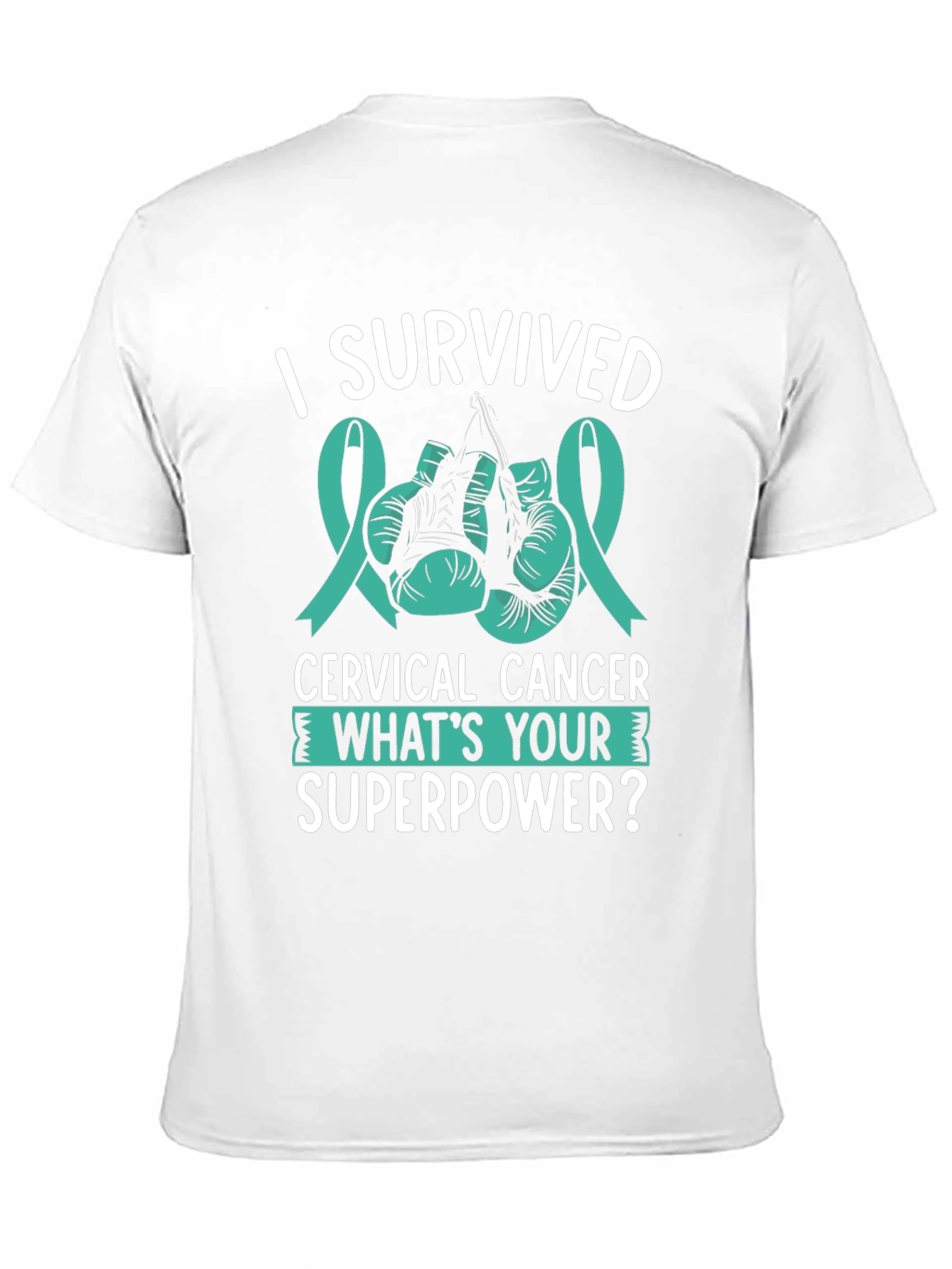 Black I Survived Cervical Cancer T-Shirt view 11