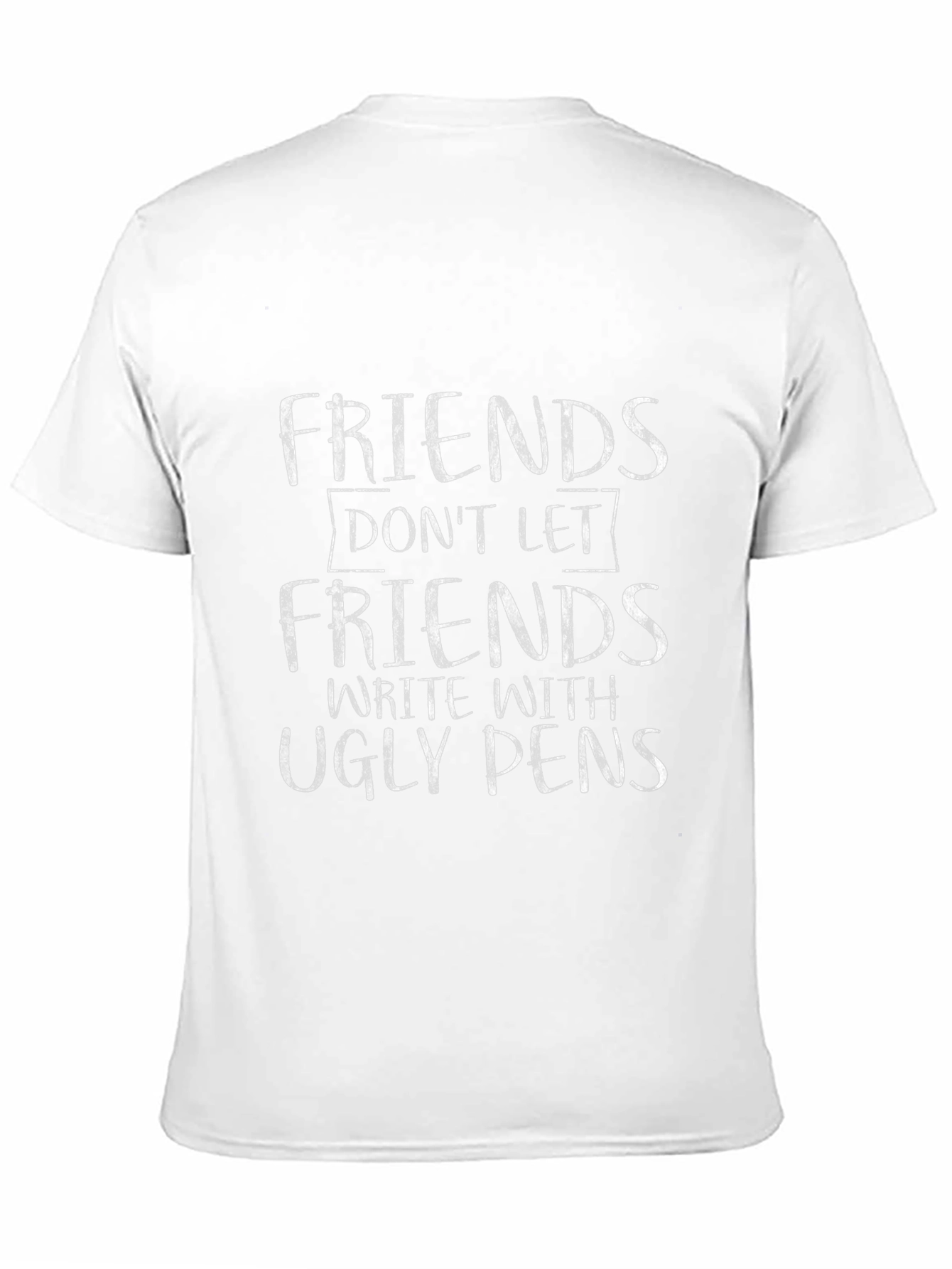Black Funny Friends Ugly Pens Graphic T-Shirt view 11
