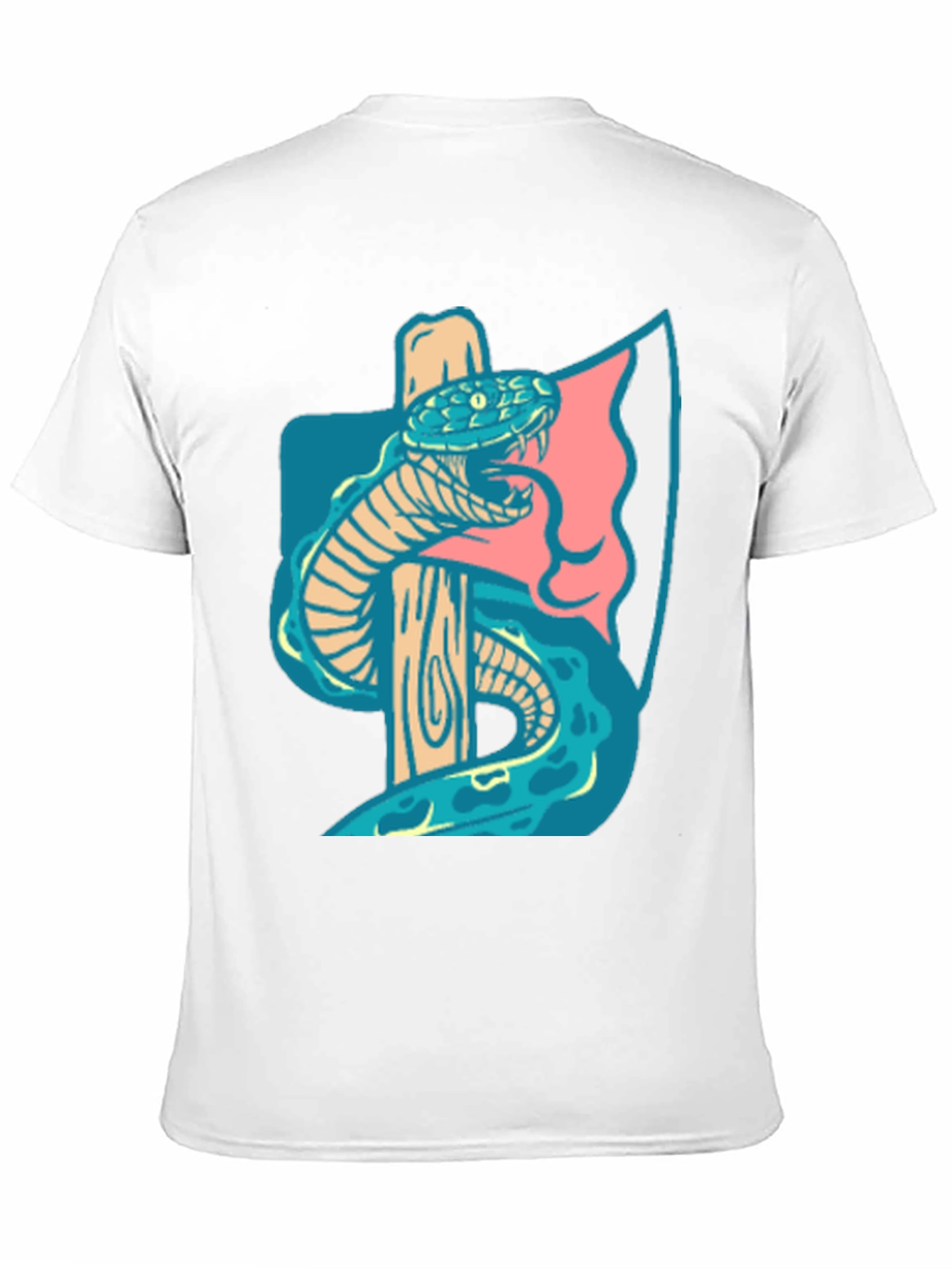 Black Axe & Snake Graphic Tee - Cool Casual Style view 11