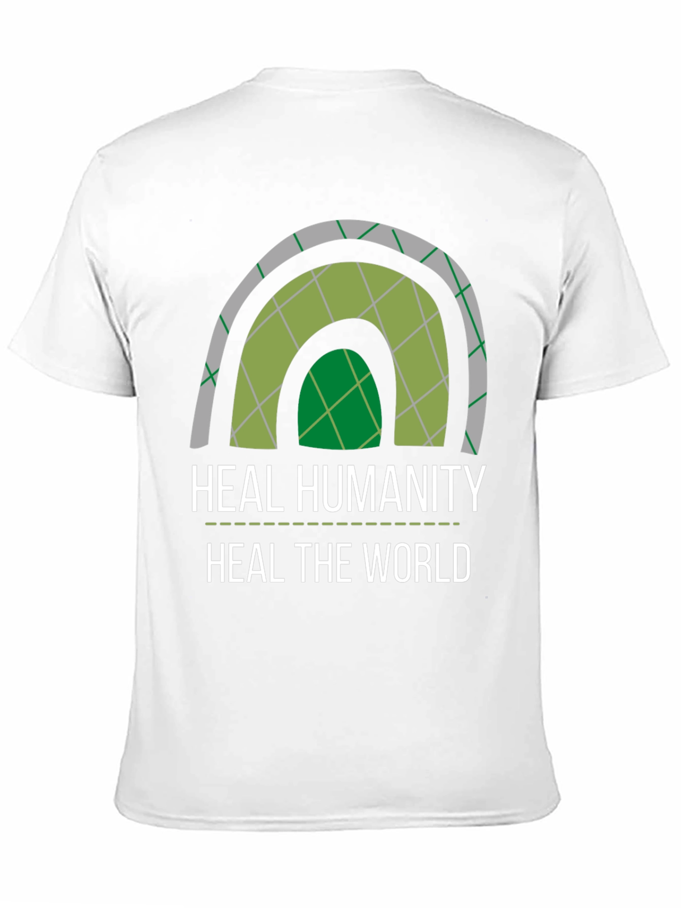 Black Heal Humanity T-Shirt - Eco-Friendly Design view 11