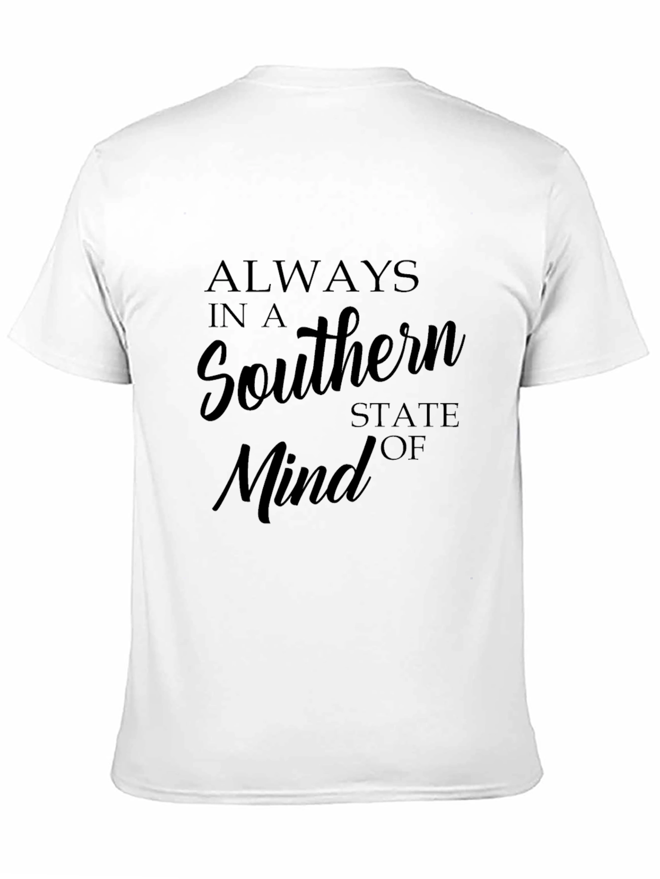 Black Southern State of Mind T-Shirt - Stylish Black Tee view 11