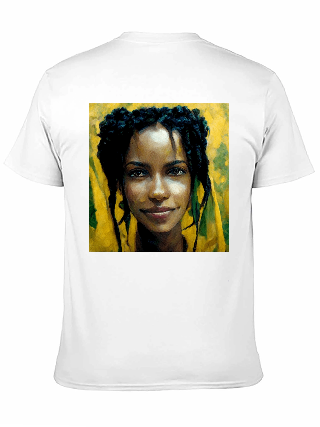 Black Portrait Tee: Woman with Dreadlocks view 11
