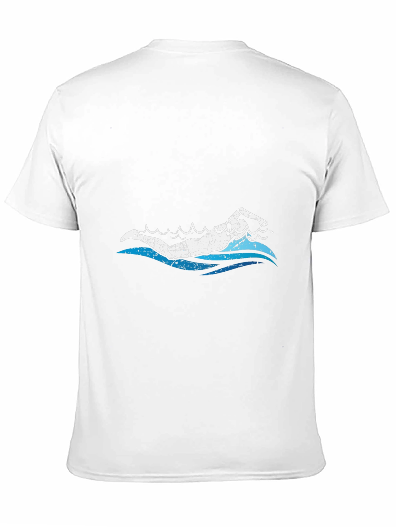 Black Swimmer Graphic Tee - Black Cotton view 11