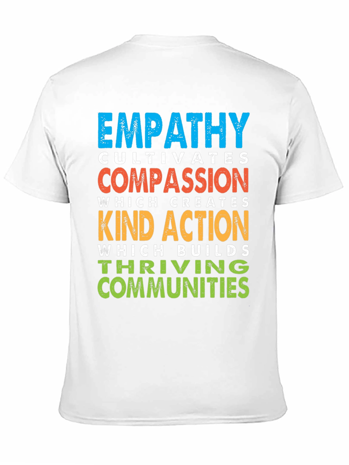 Black Empathy Cultivates Compassion Graphic T-Shirt view 11